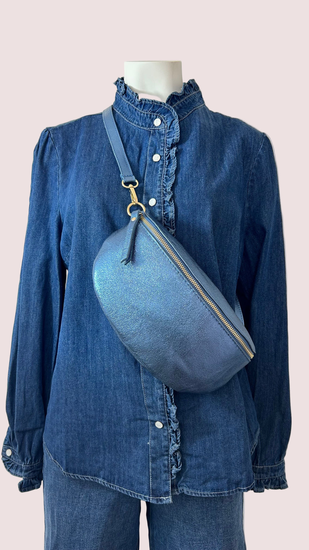 Sac banane cuir Moyen Modèle