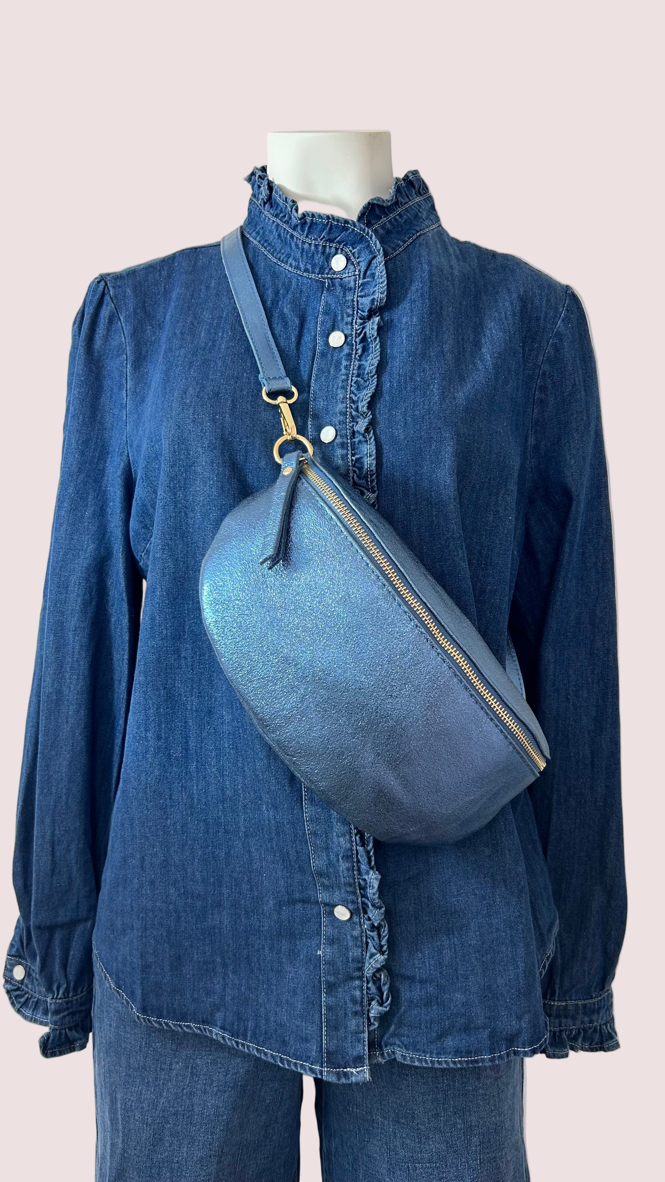 Sac banane cuir Moyen Modèle