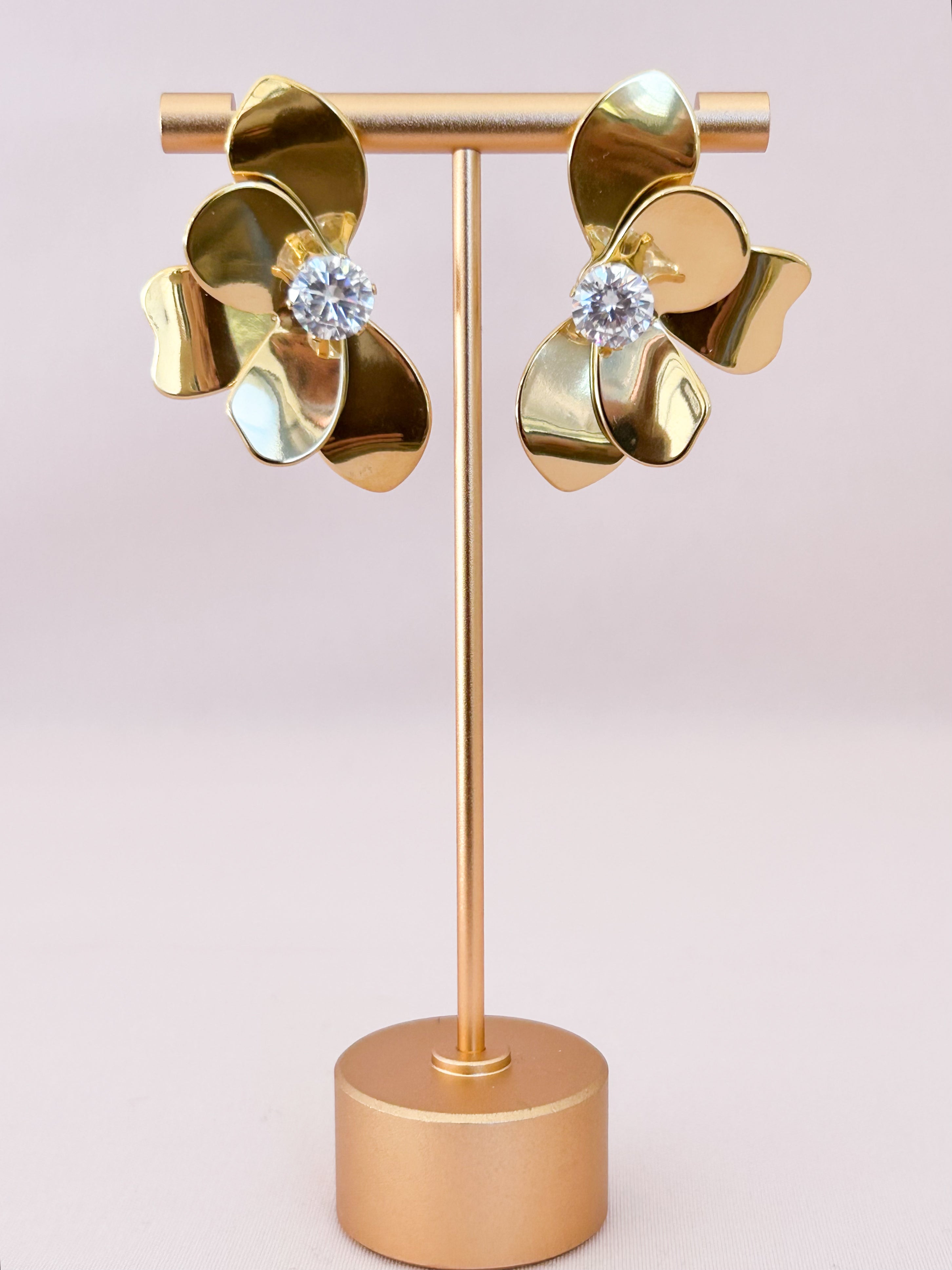 Boucles d'oreilles fleur