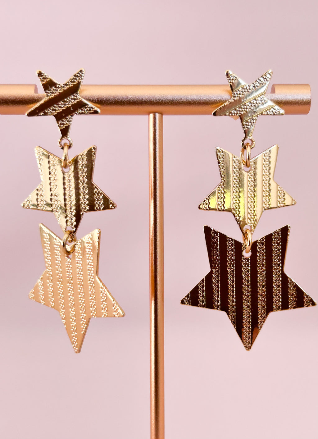 Boucles d'oreilles étoiles