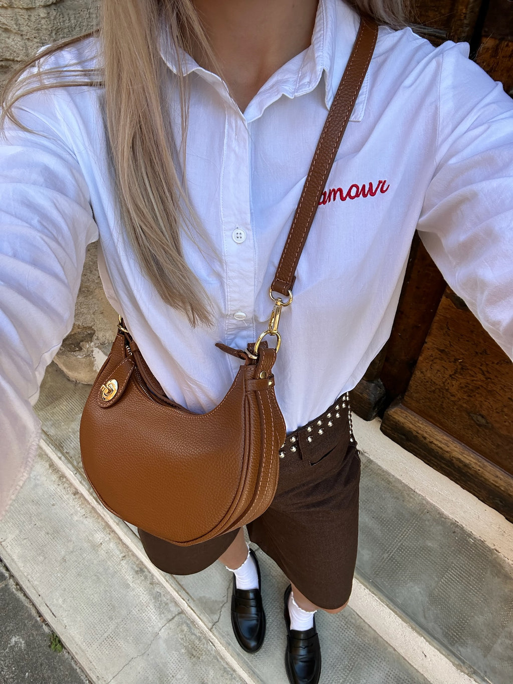 Sac à main demi-lune