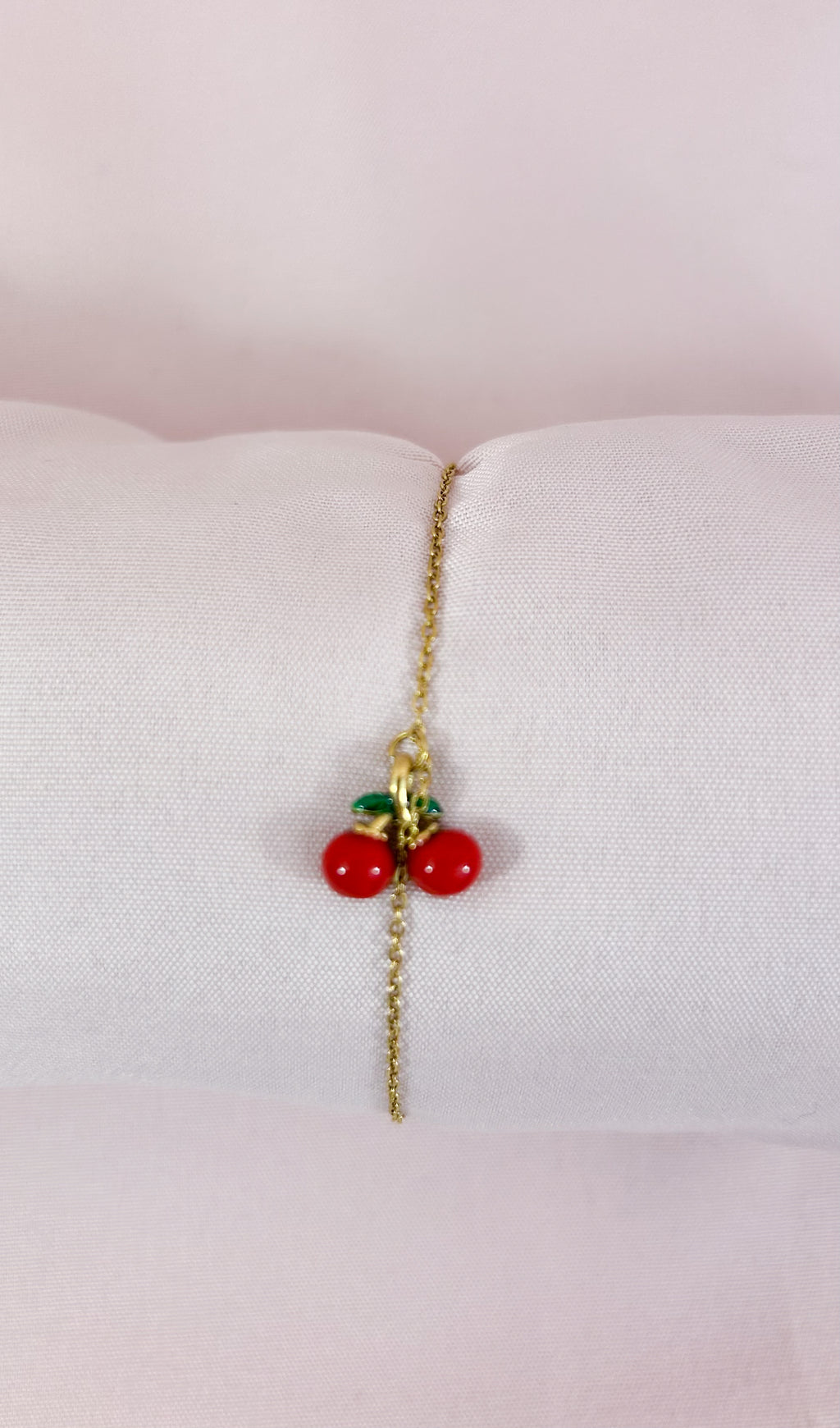 Bracelet fin cerise