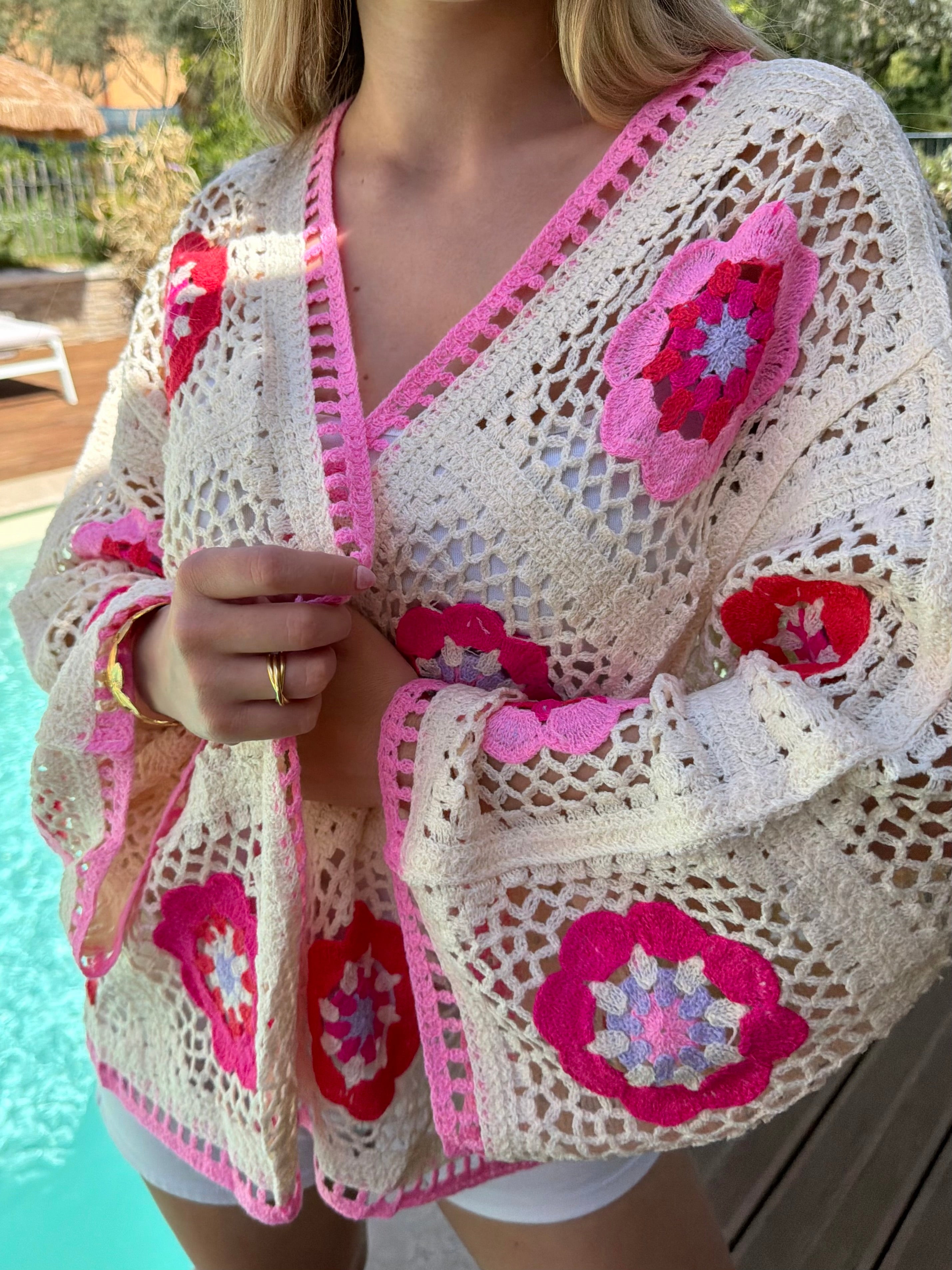 Gilet en crochet BLOOMIA🌸