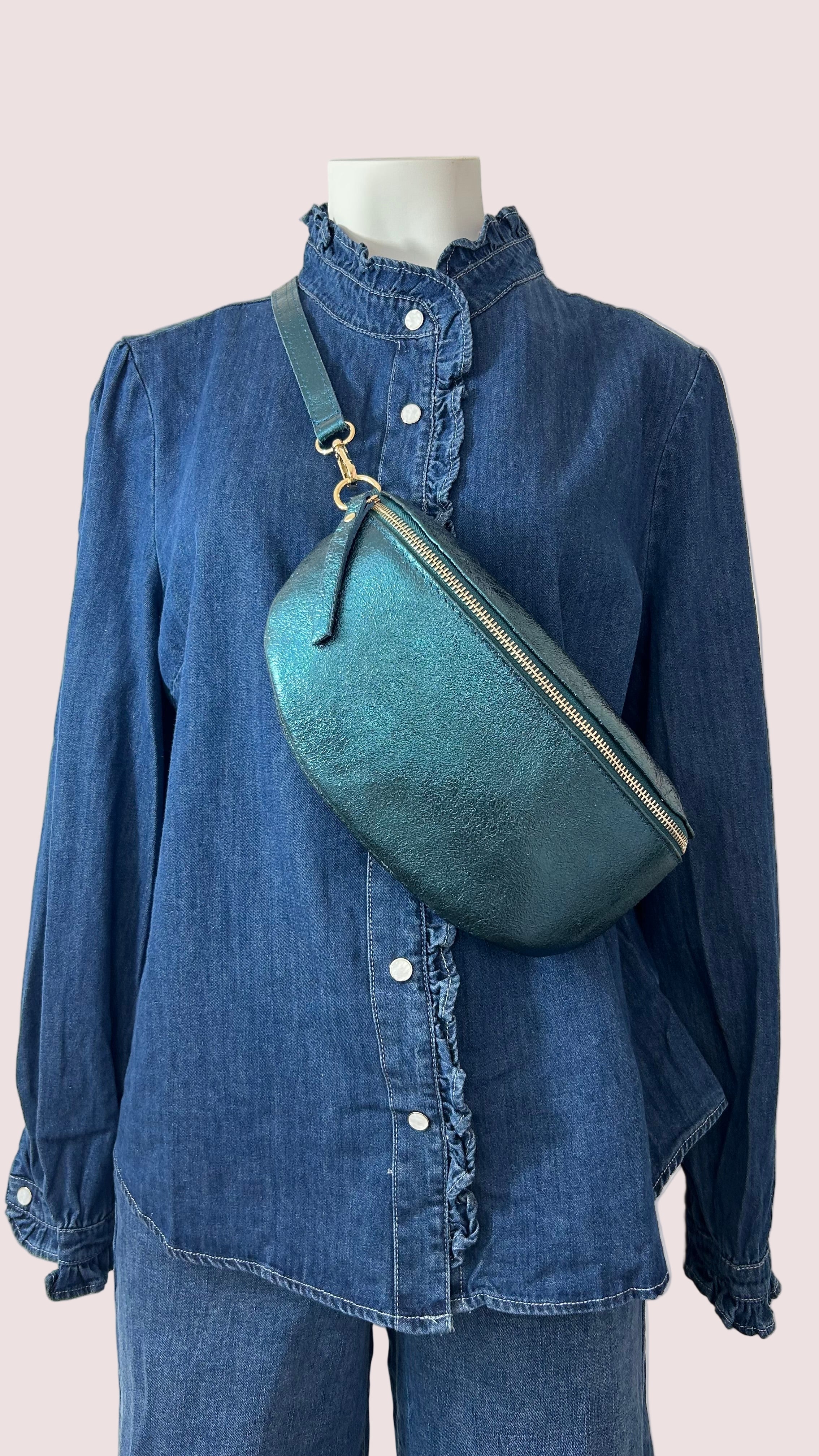 Sac banane cuir Moyen Modèle