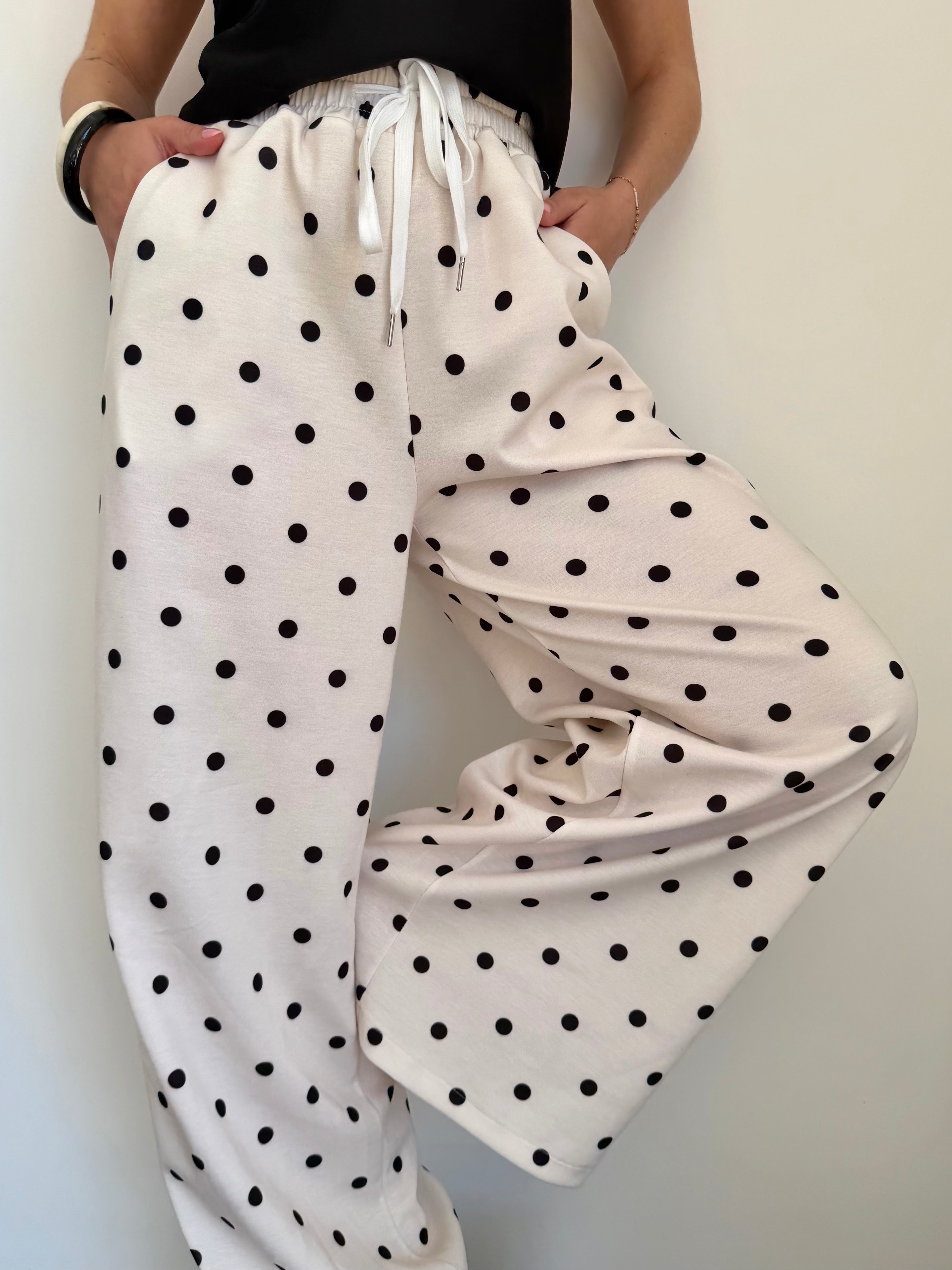 Pantalon jogging à pois
