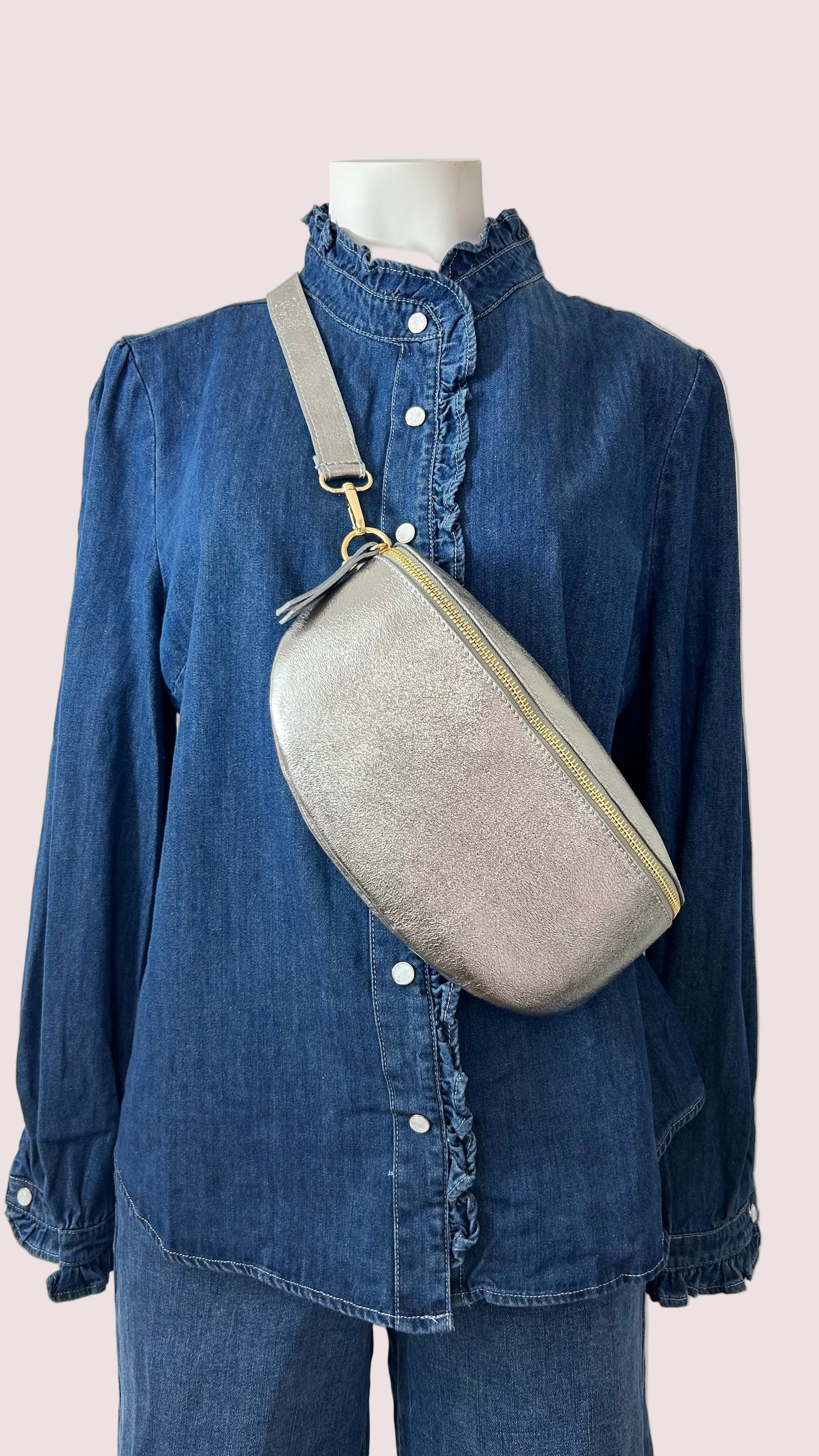 Sac banane cuir Moyen Modèle