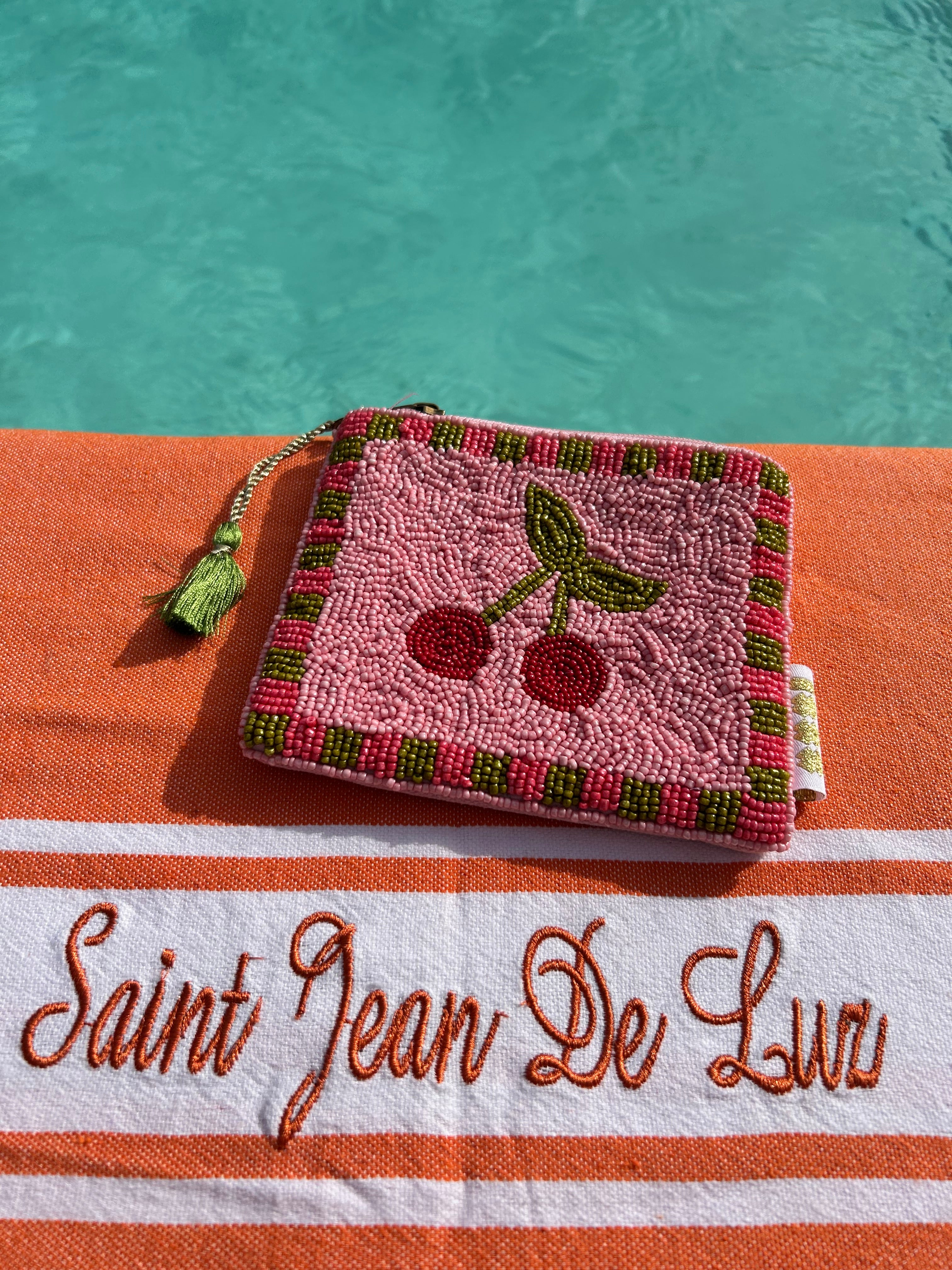 pochette tissée en perles