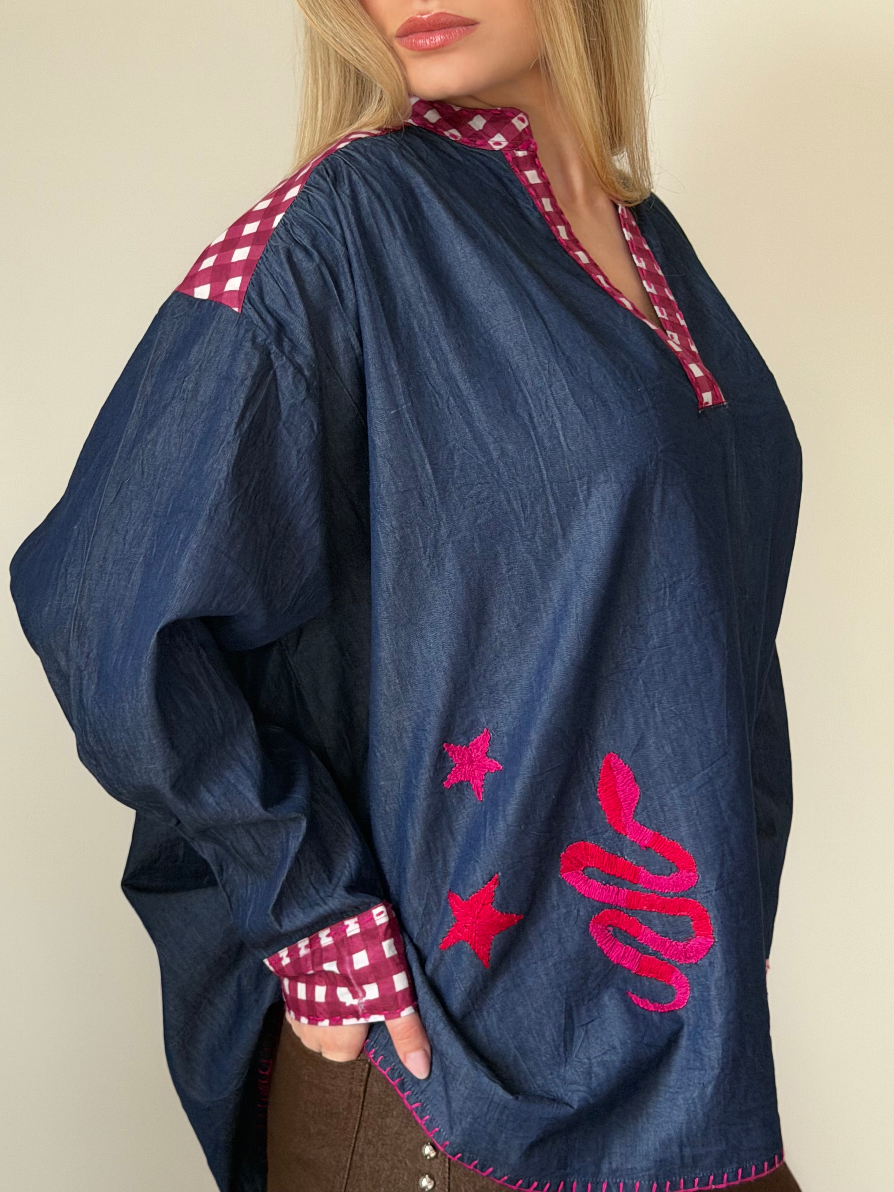 Blouse en jean CLARA