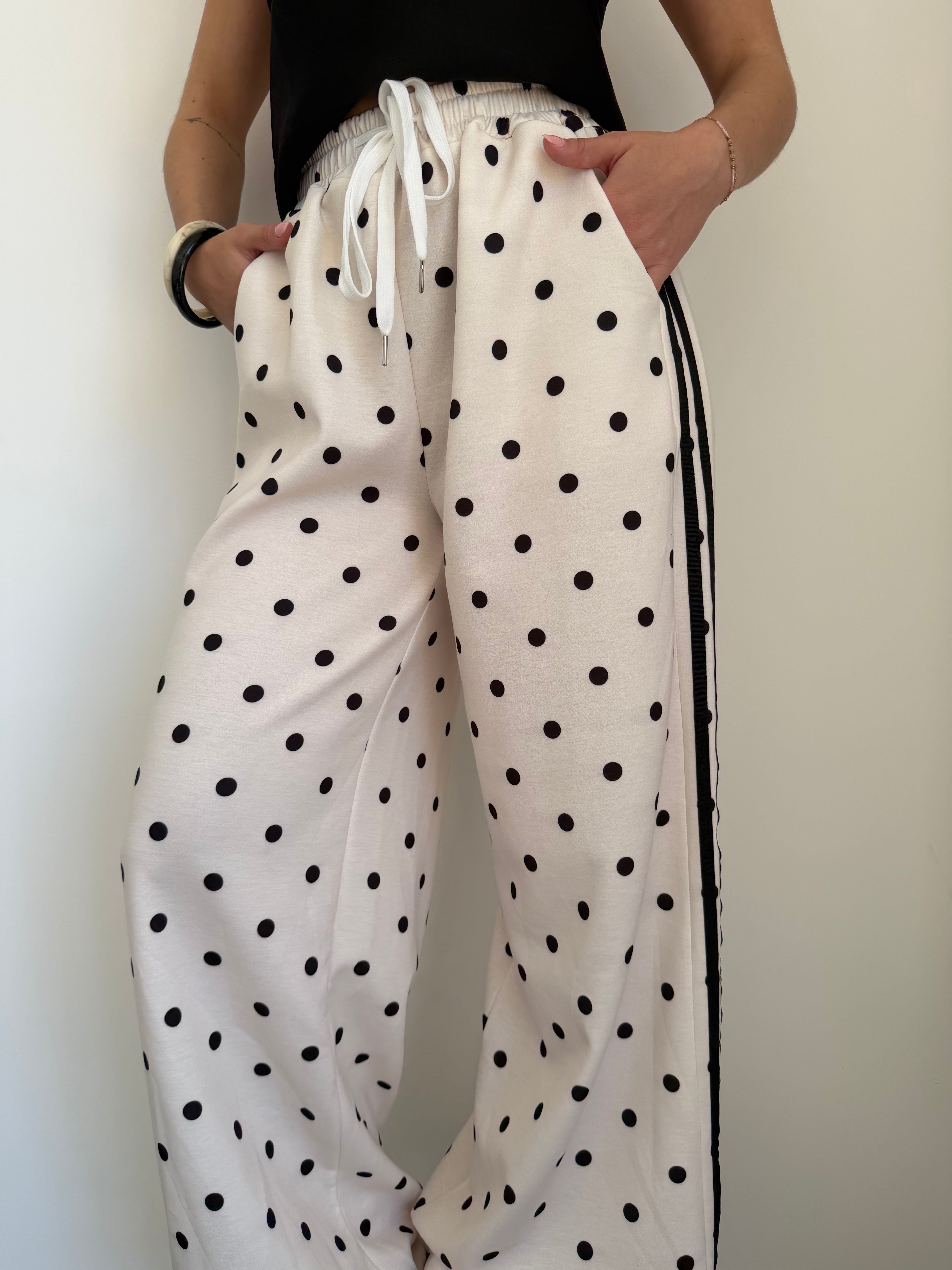 Pantalon jogging à pois