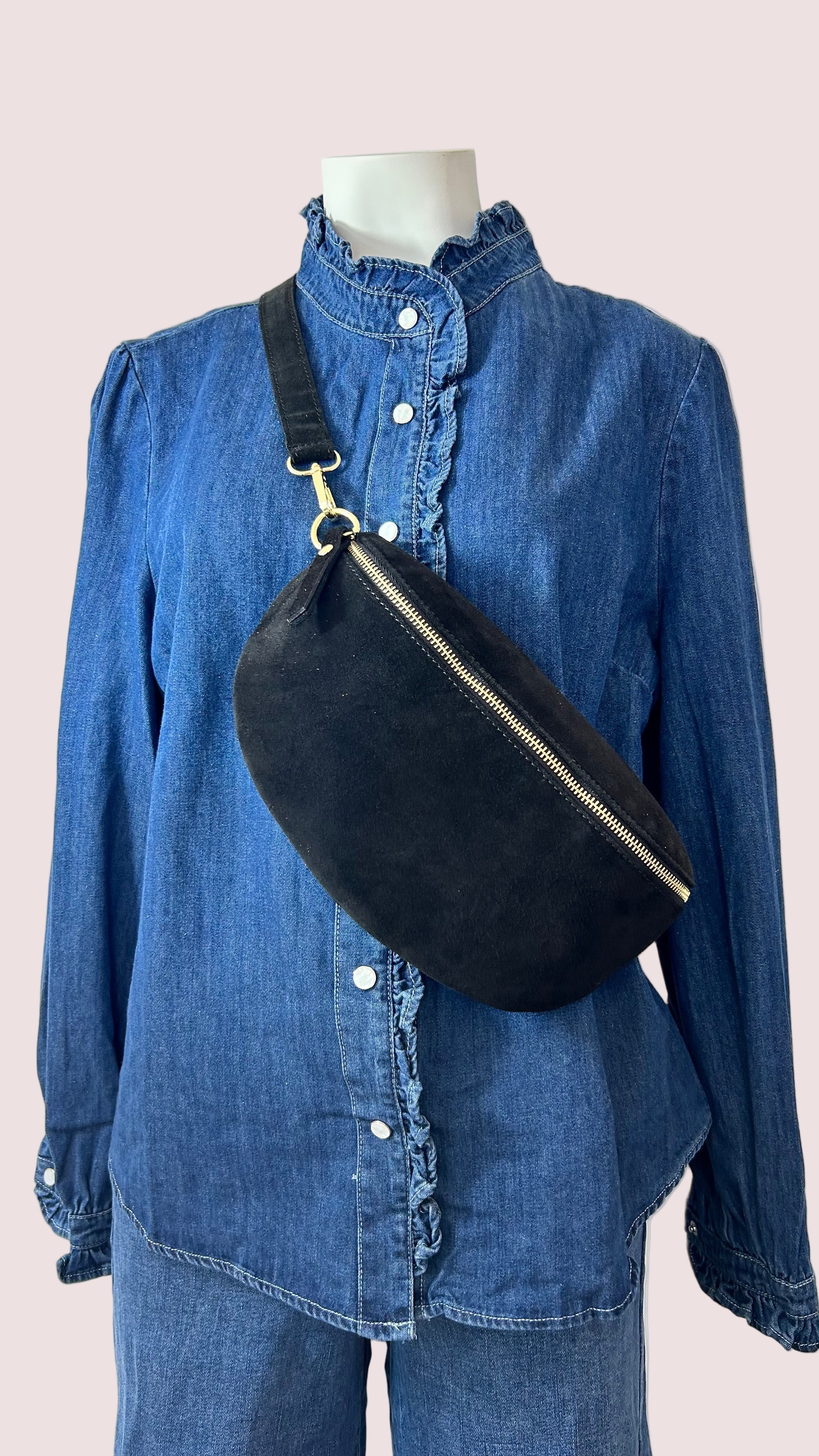 Sac banane cuir Moyen Modèle