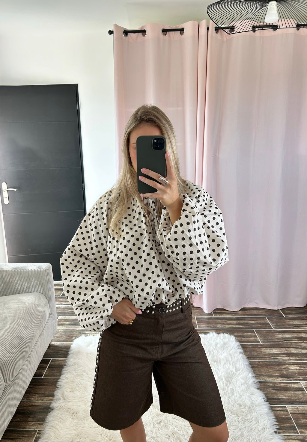 Blouse à pois