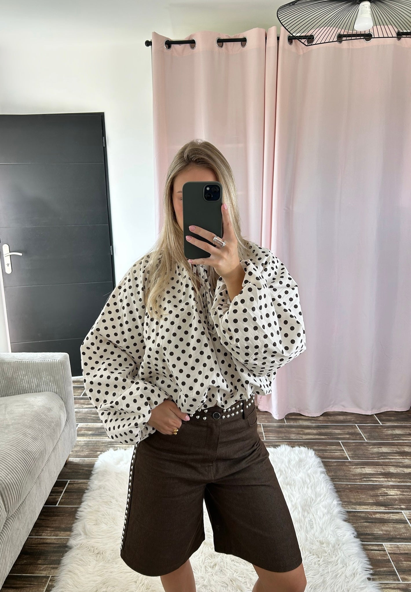 Blouse à pois