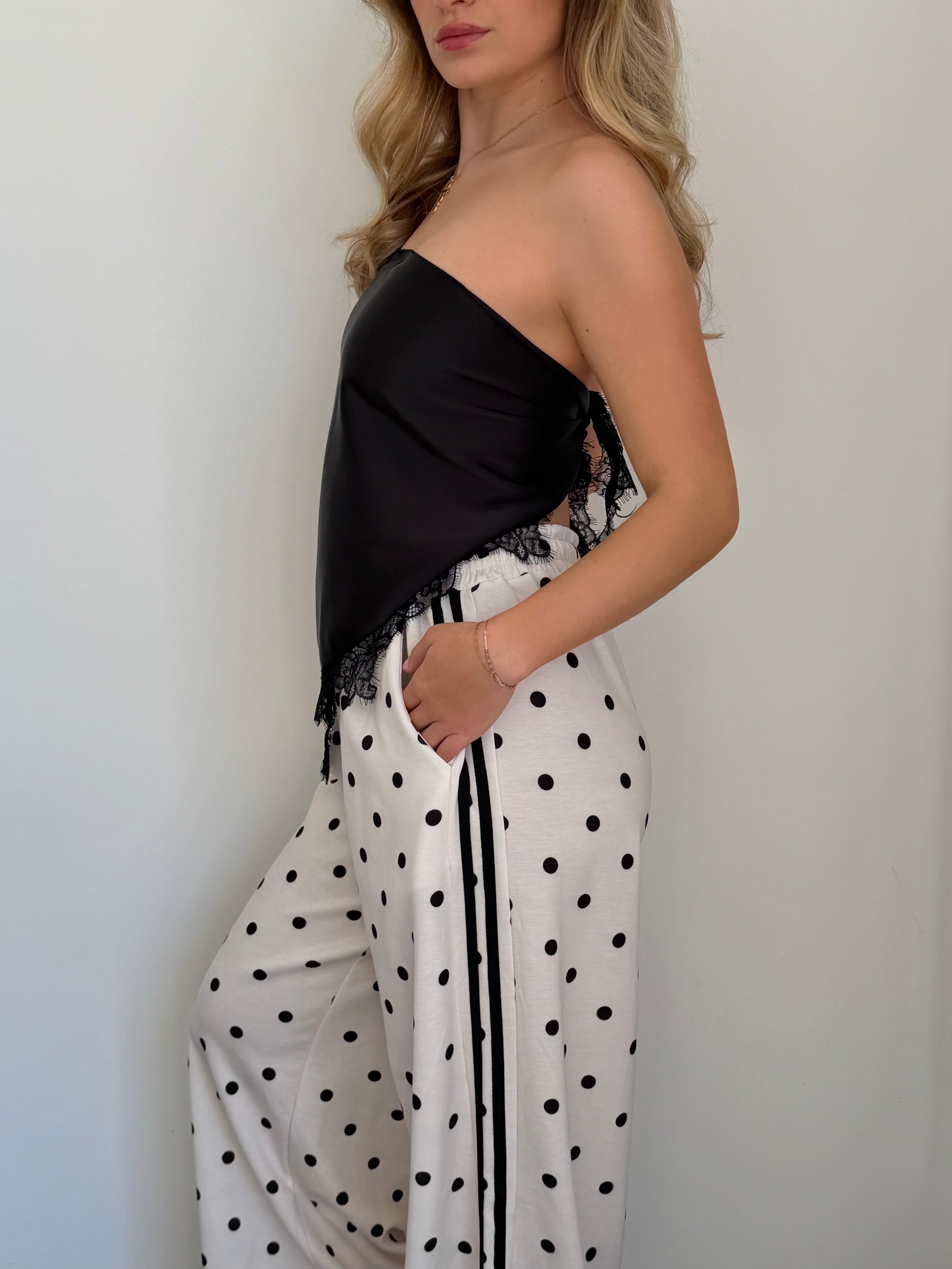 Pantalon jogging à pois
