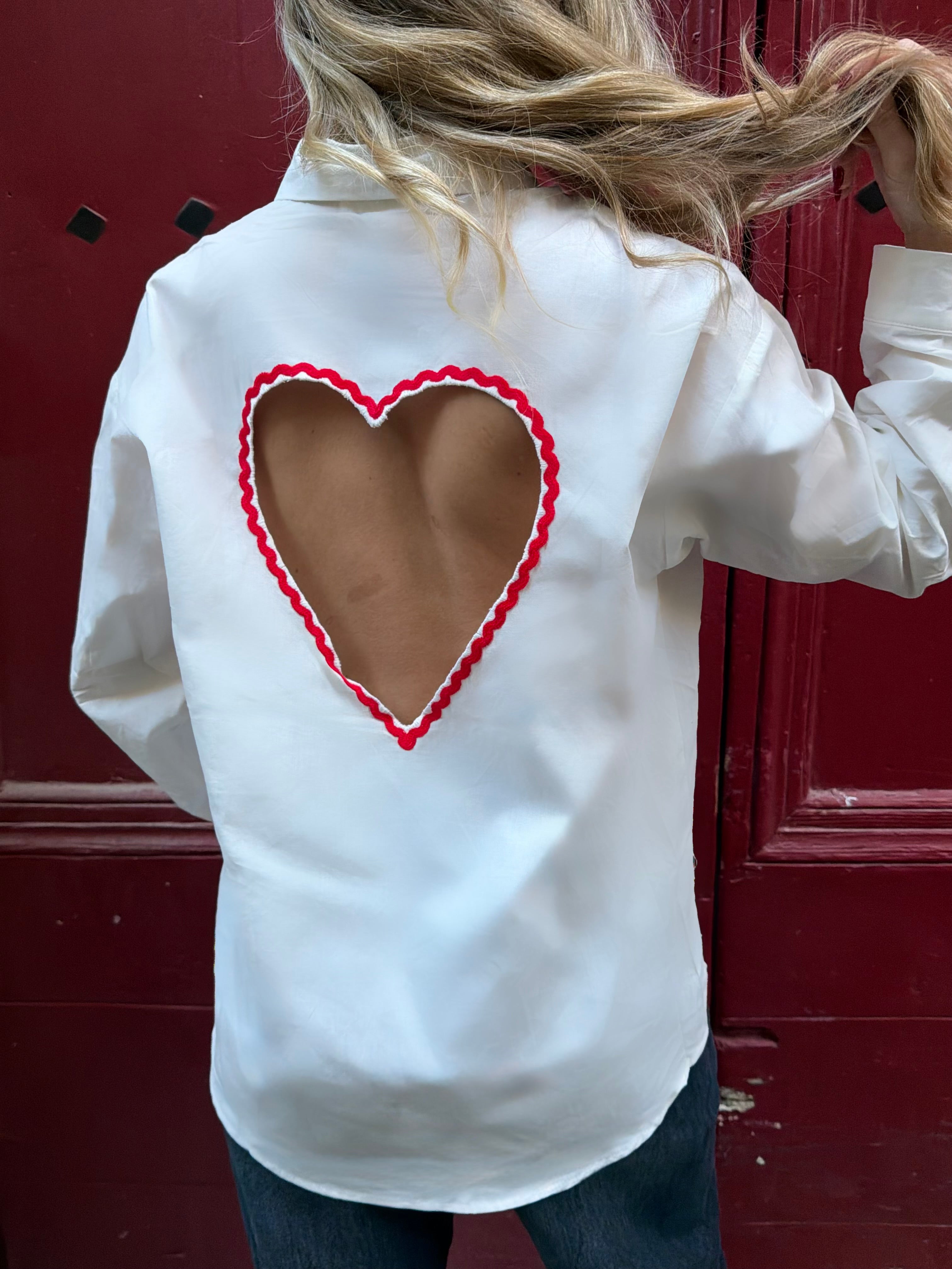 Chemise dos nu coeur