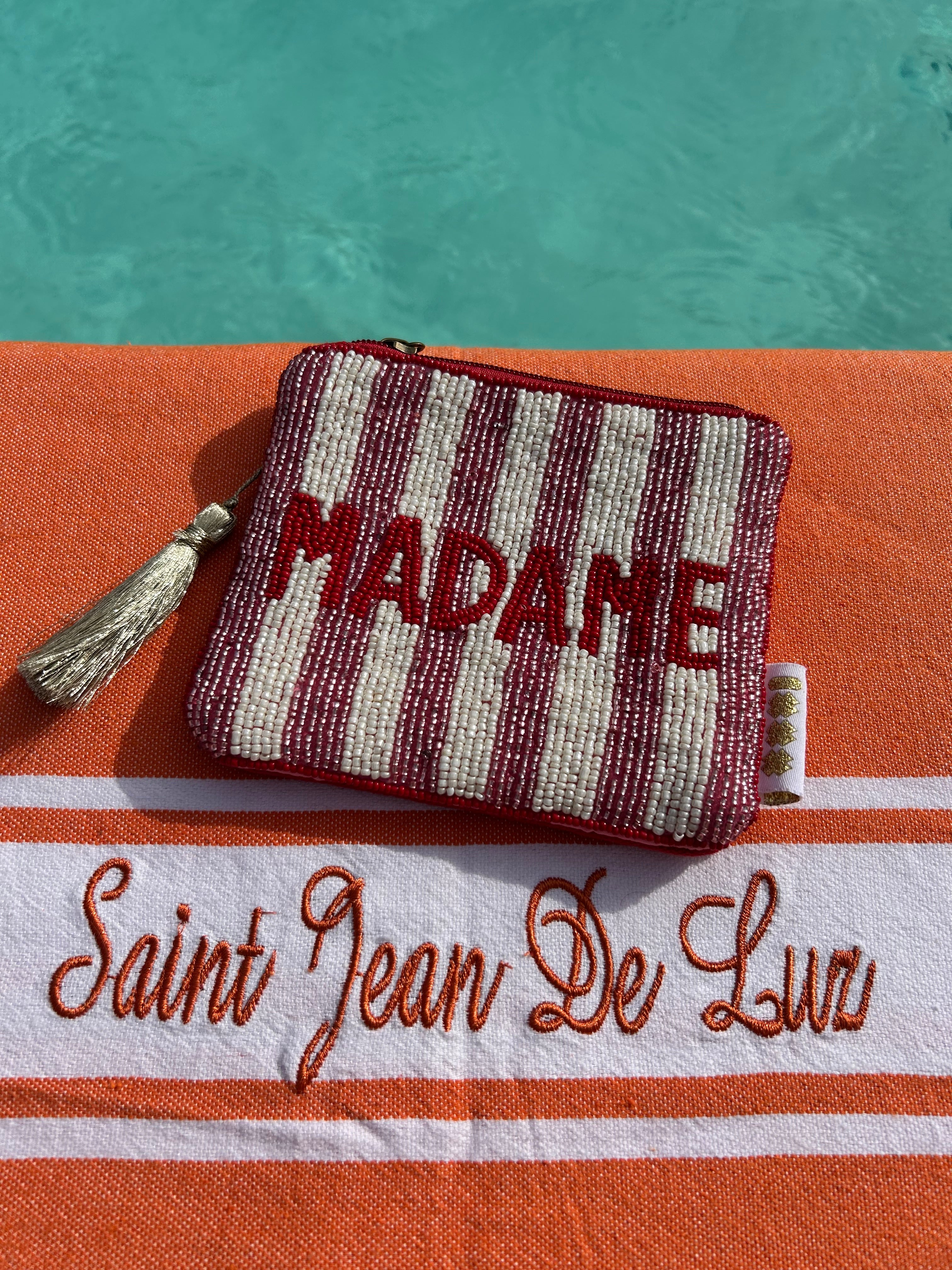 pochette tissée en perles