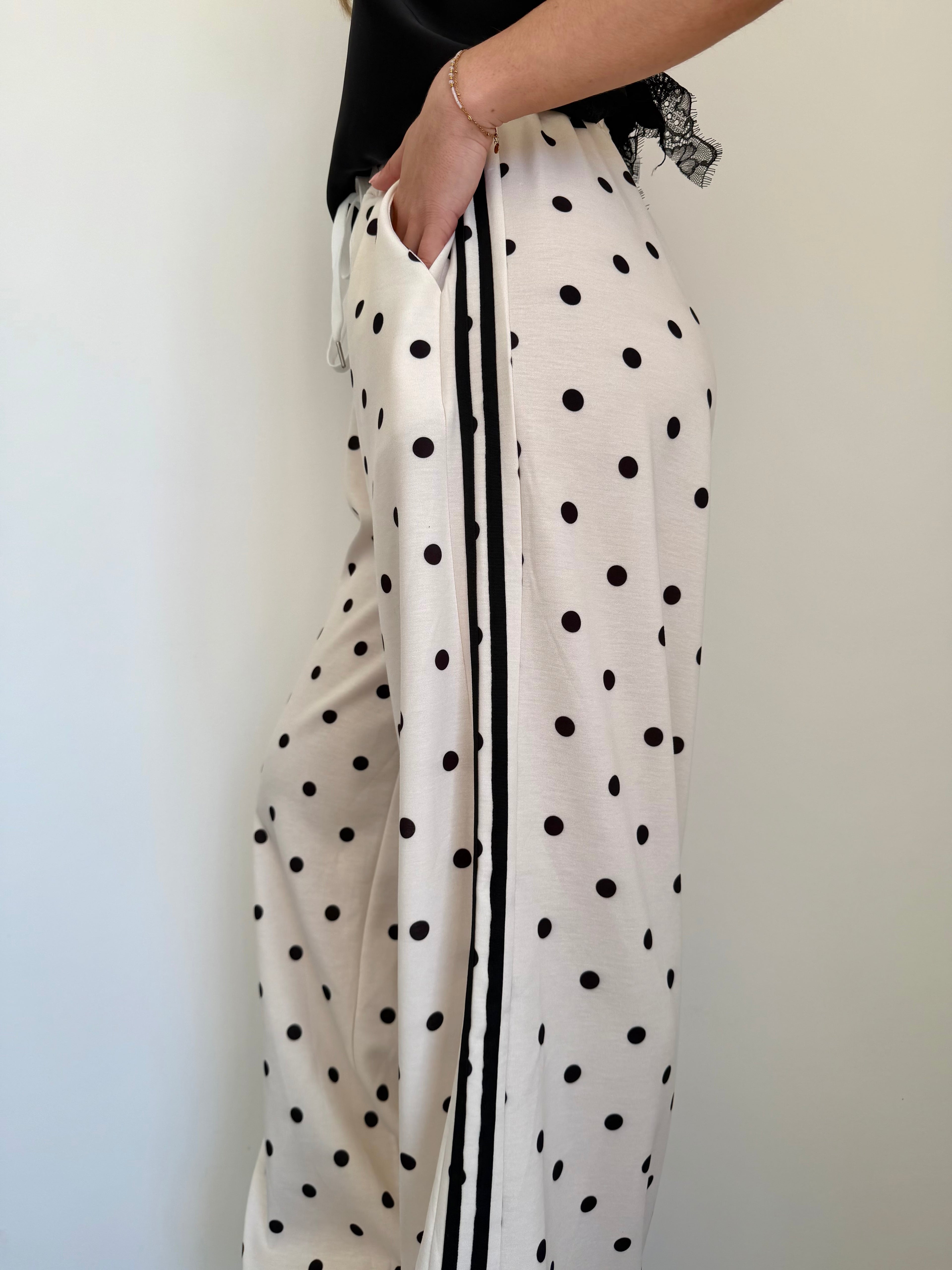 Pantalon jogging à pois
