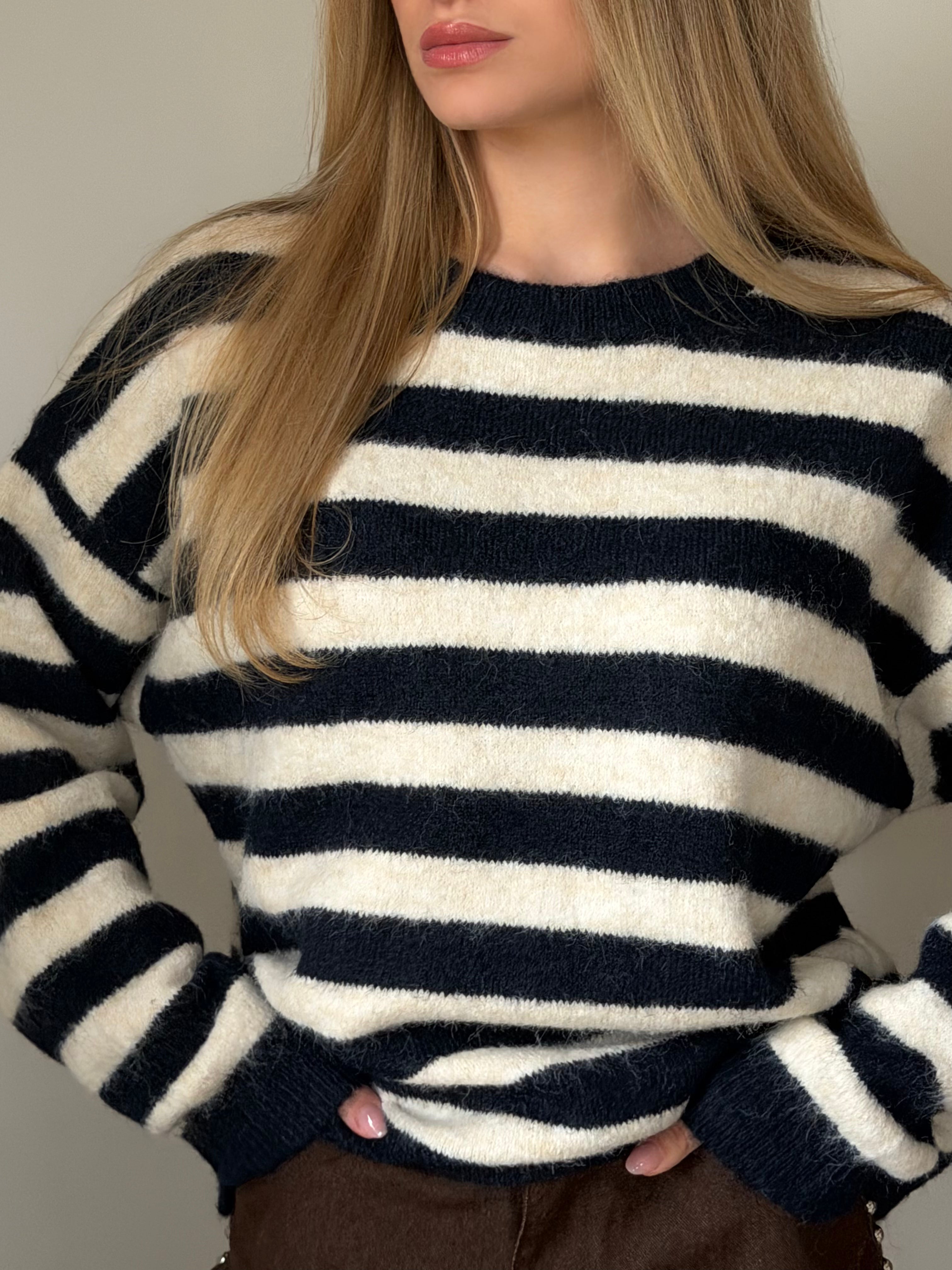 Pull rayé