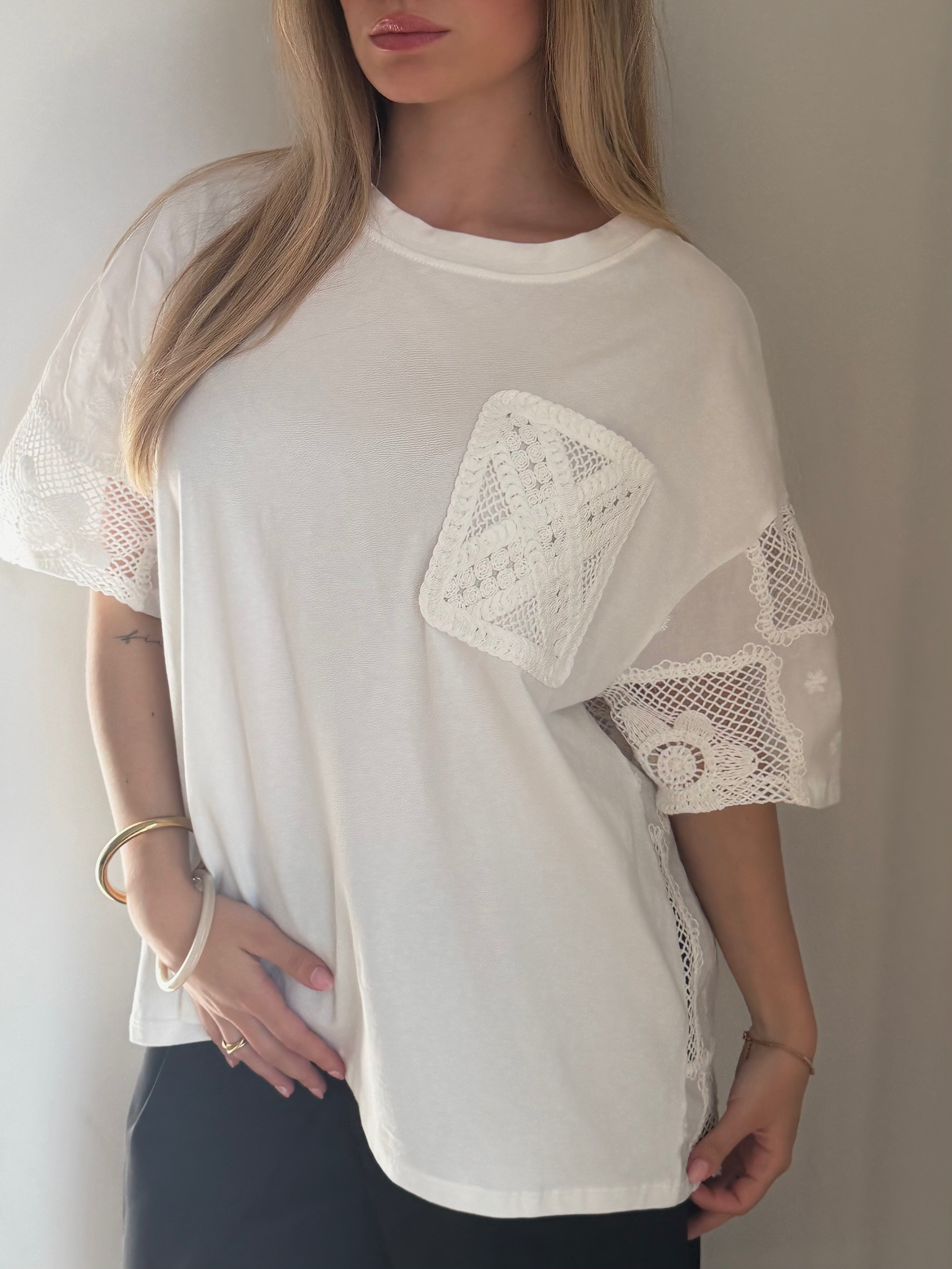 T-shirt dentelle LYANA