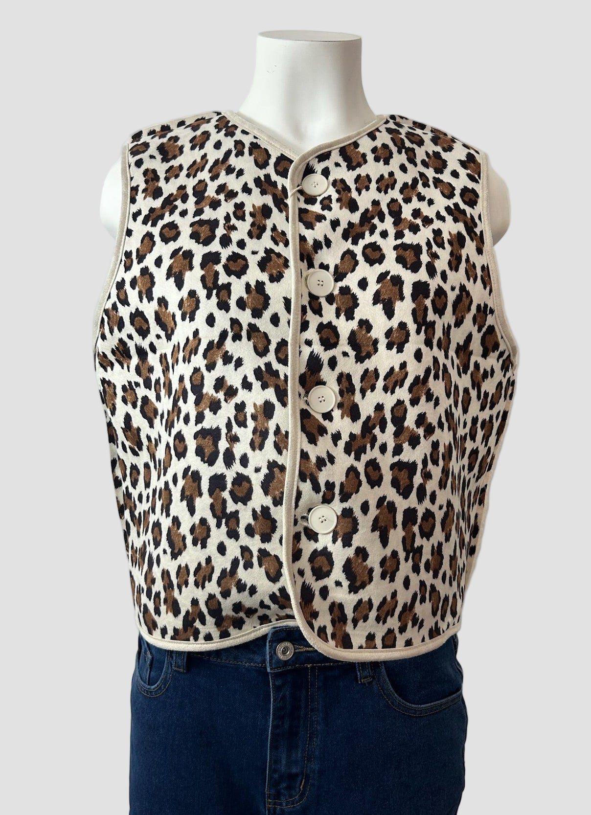 Gilet réversible Léopard