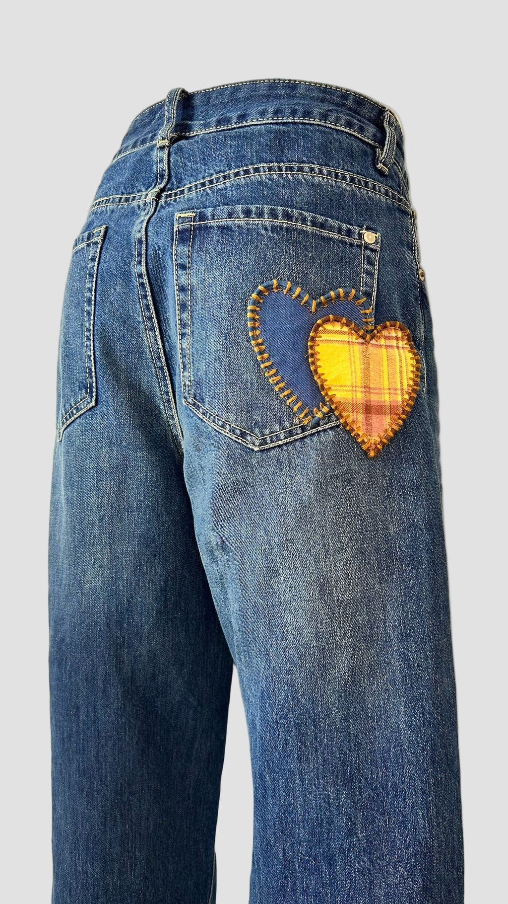 Jean avec patch coeur