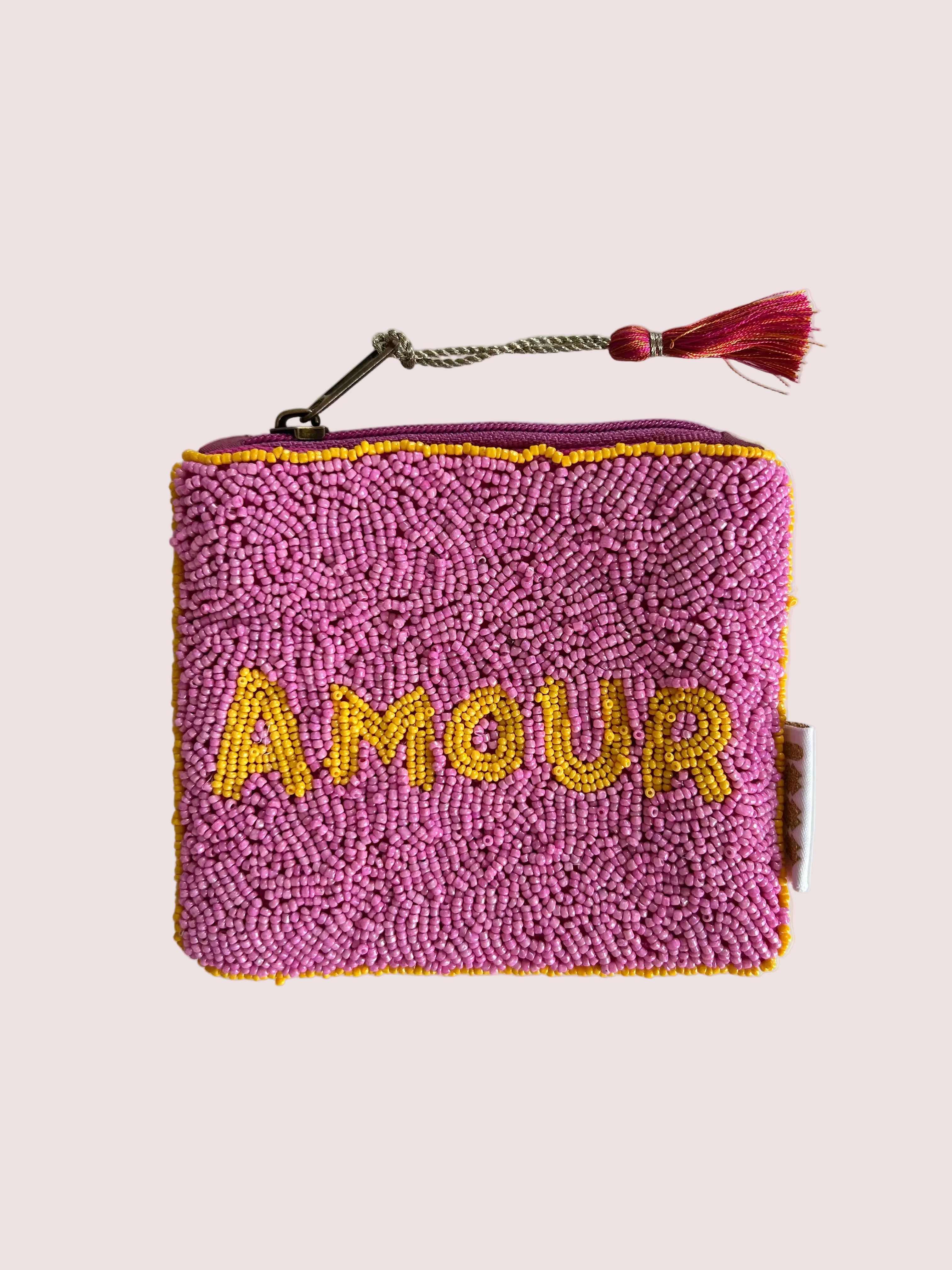 pochette tissée en perles