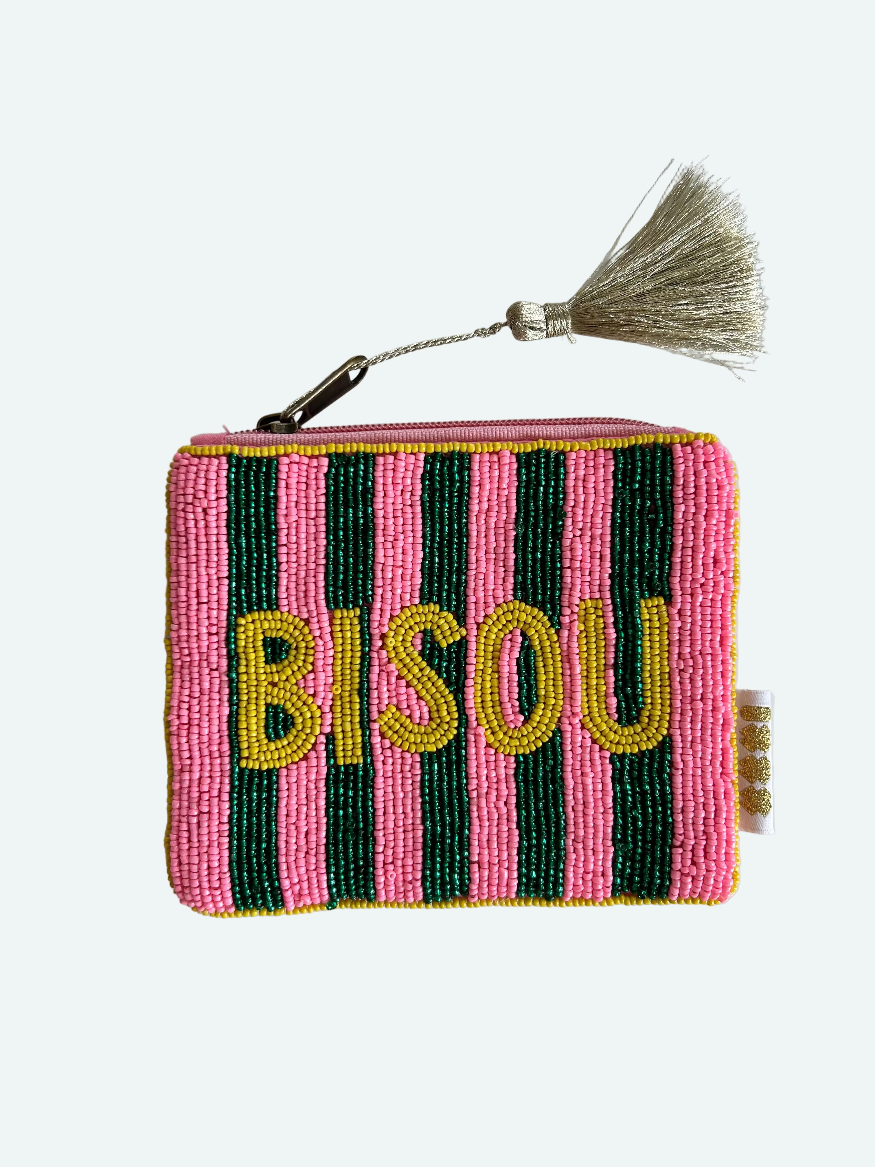 pochette tissée en perles