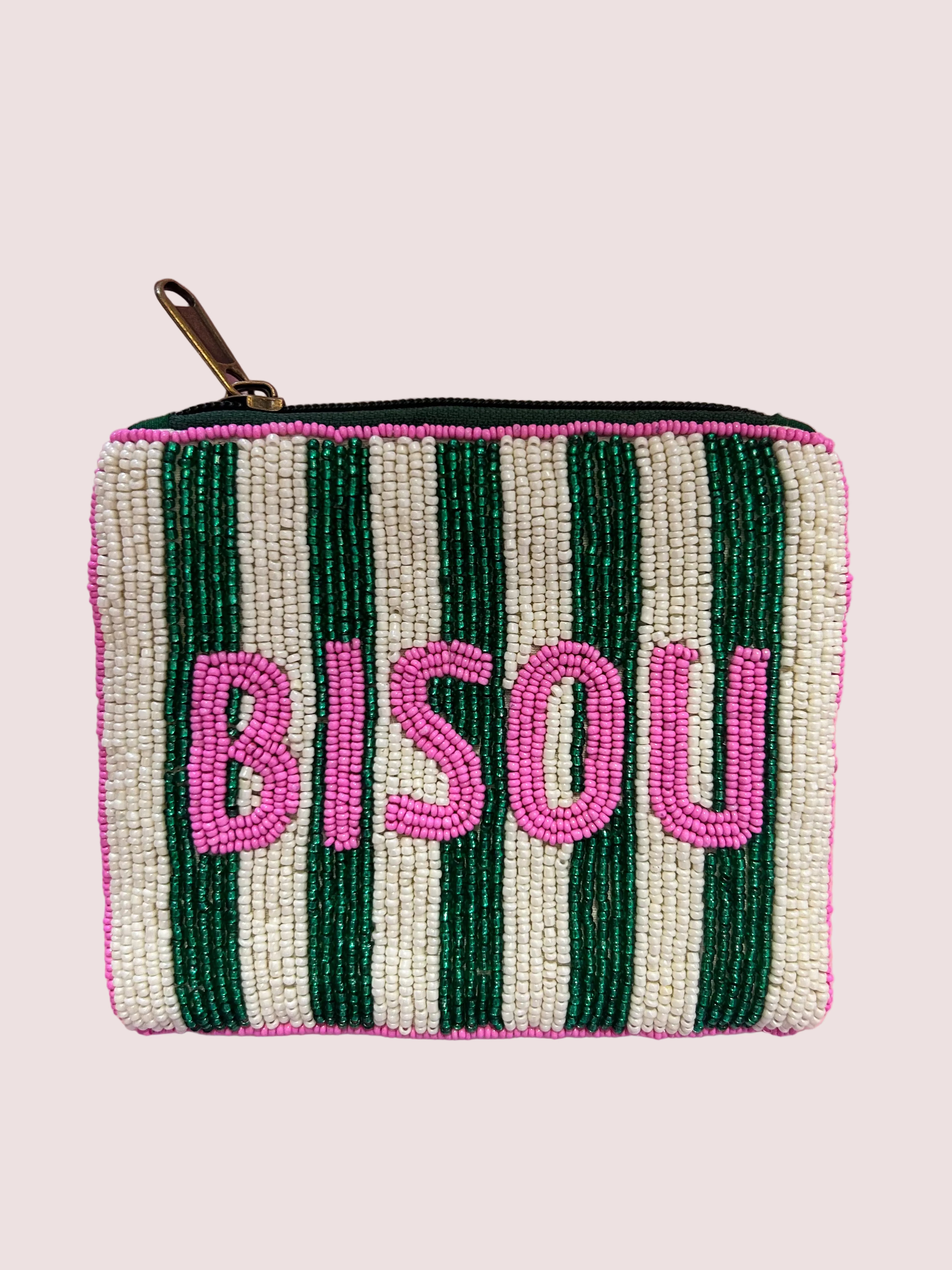 pochette tissée en perles