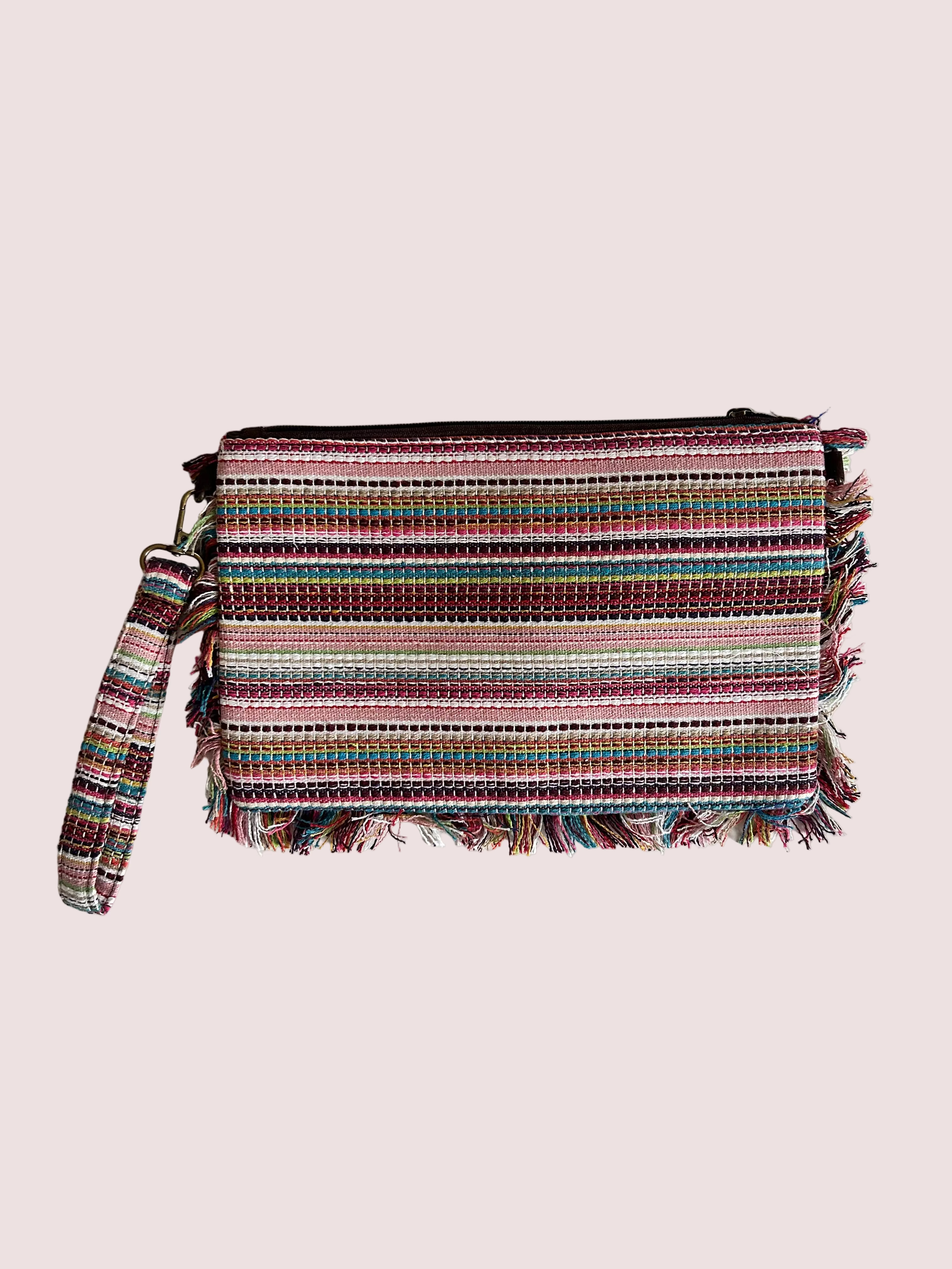 Grande pochette tissée en perles BISOU💋