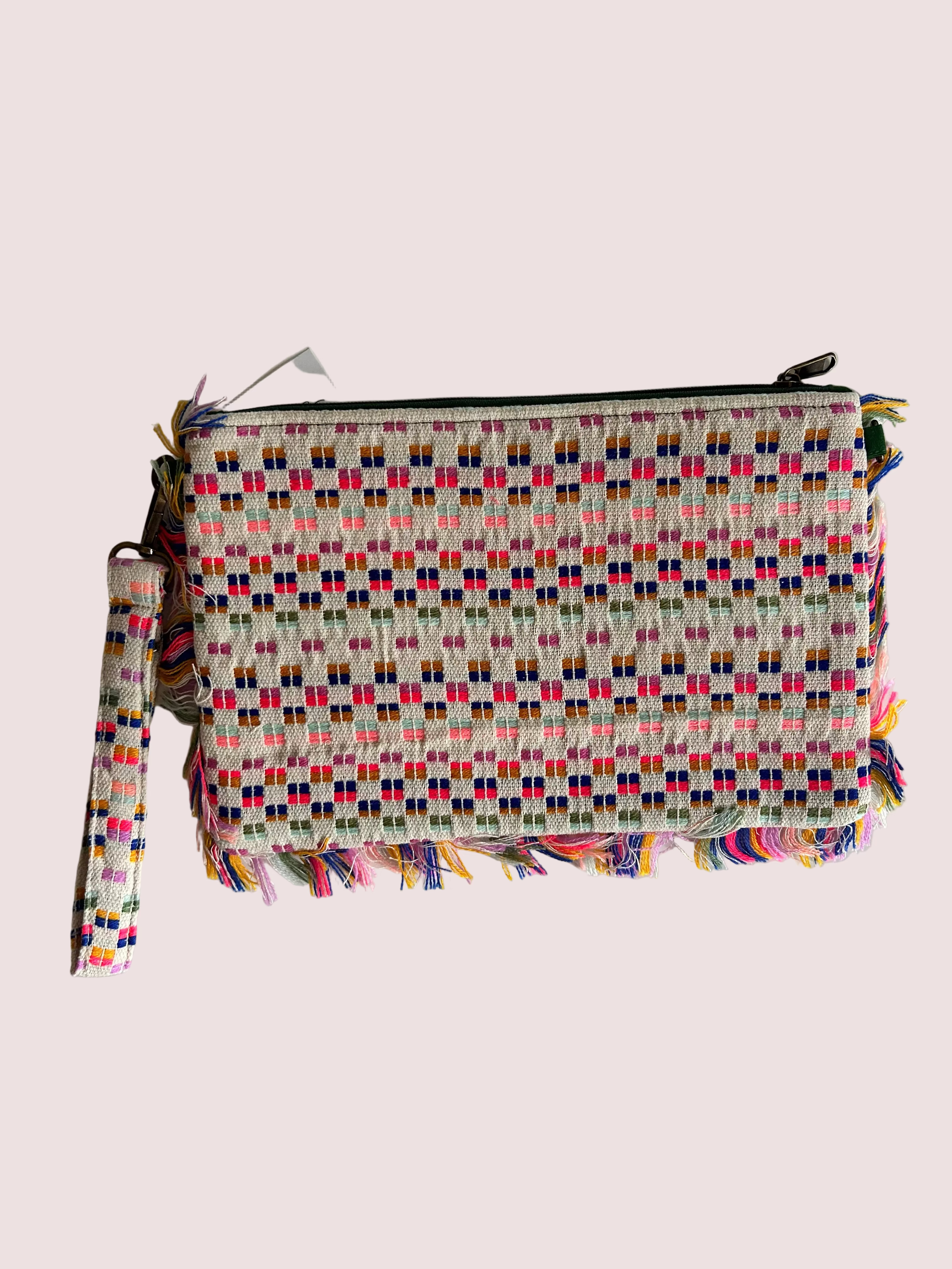 Grande pochette tissée en perles BISOU💋