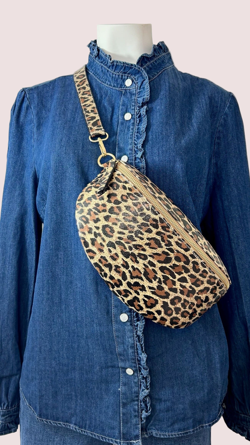 Sac banane cuir Moyen Modèle