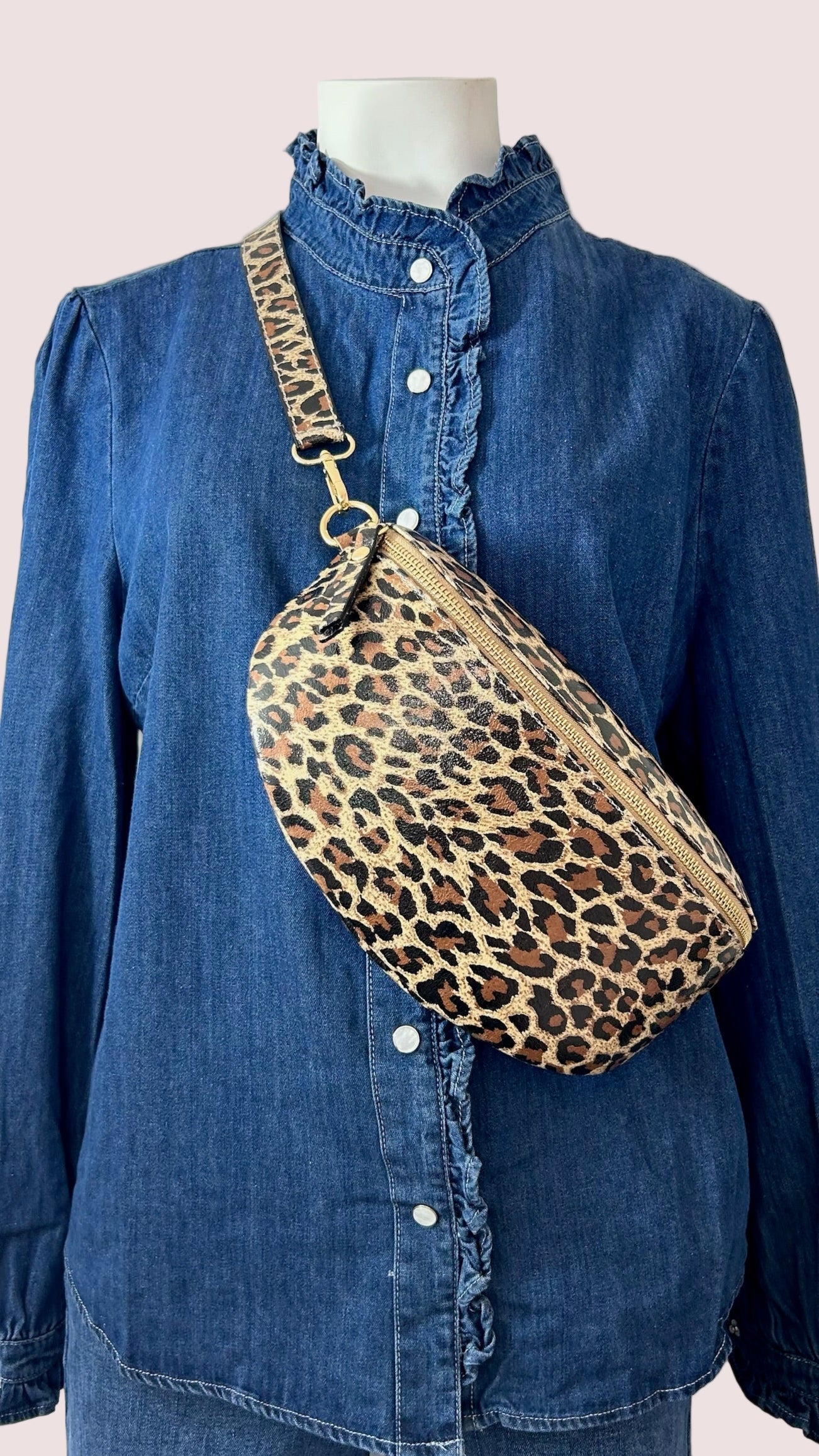 Sac banane cuir Moyen Modèle