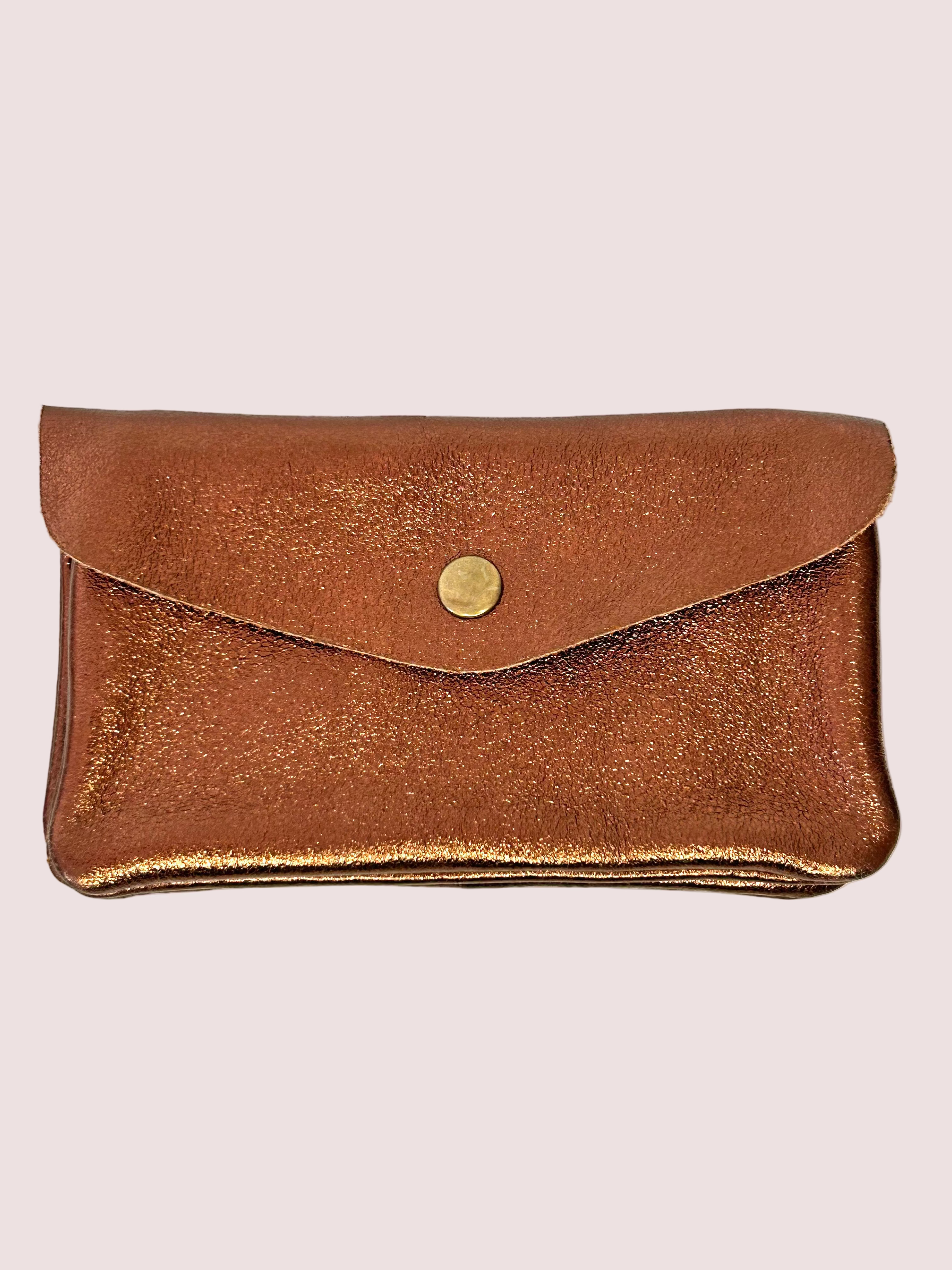 Porte-monnaie en cuir irisé