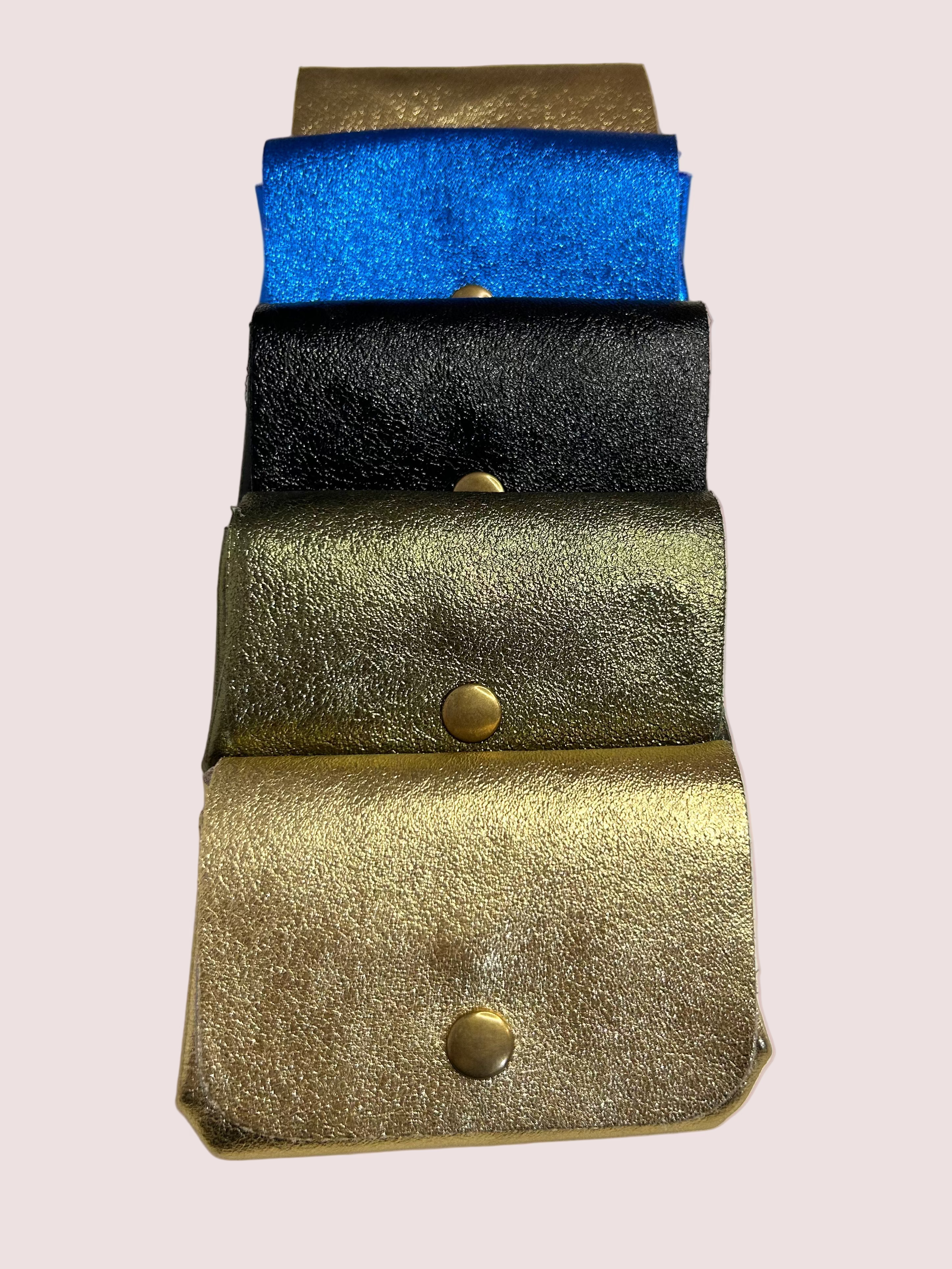 Porte-monnaie en cuir à compartiments