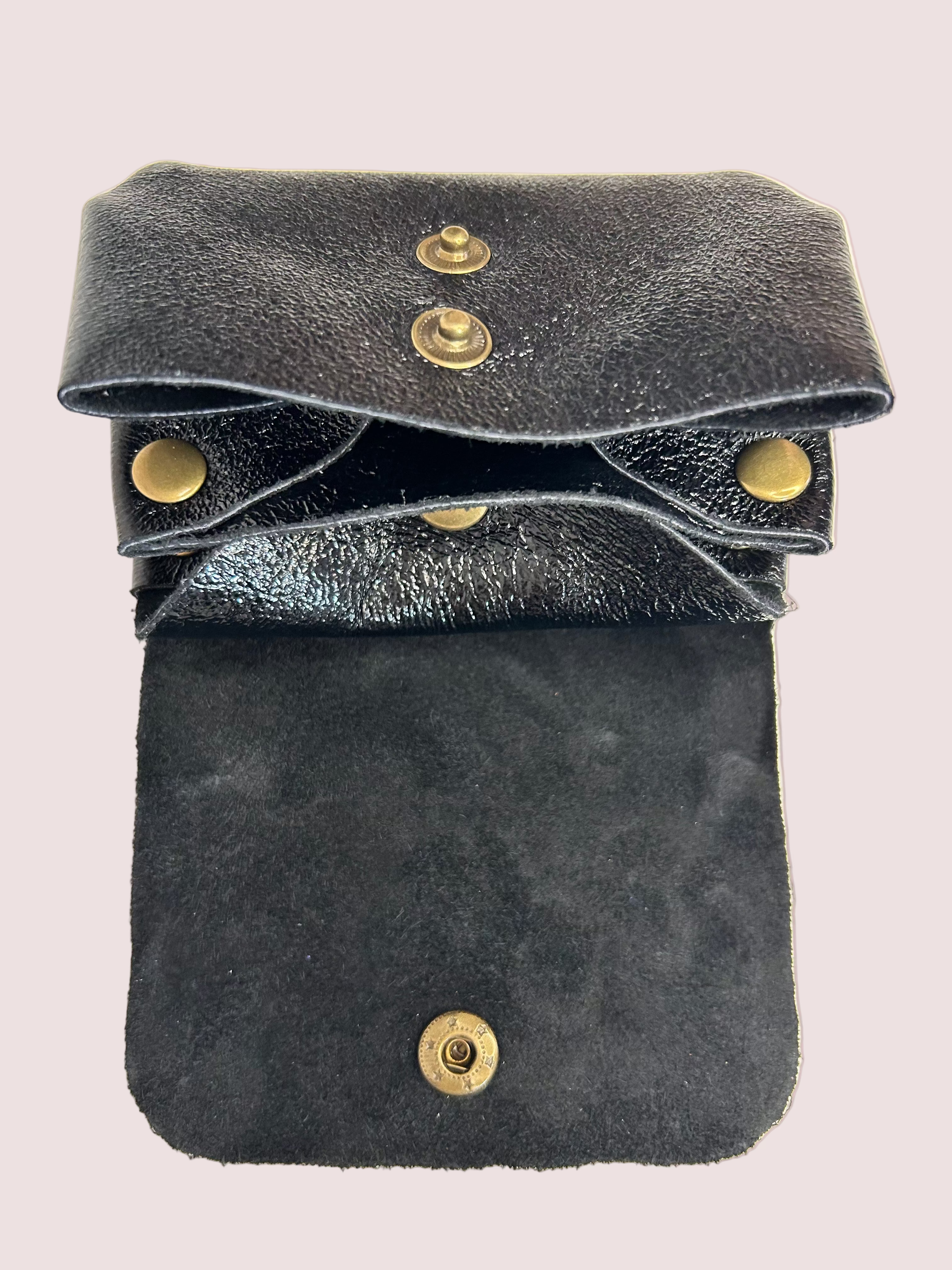 Porte-monnaie en cuir à compartiments