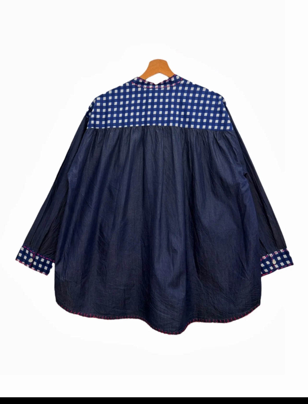 Blouse en jean à motifs