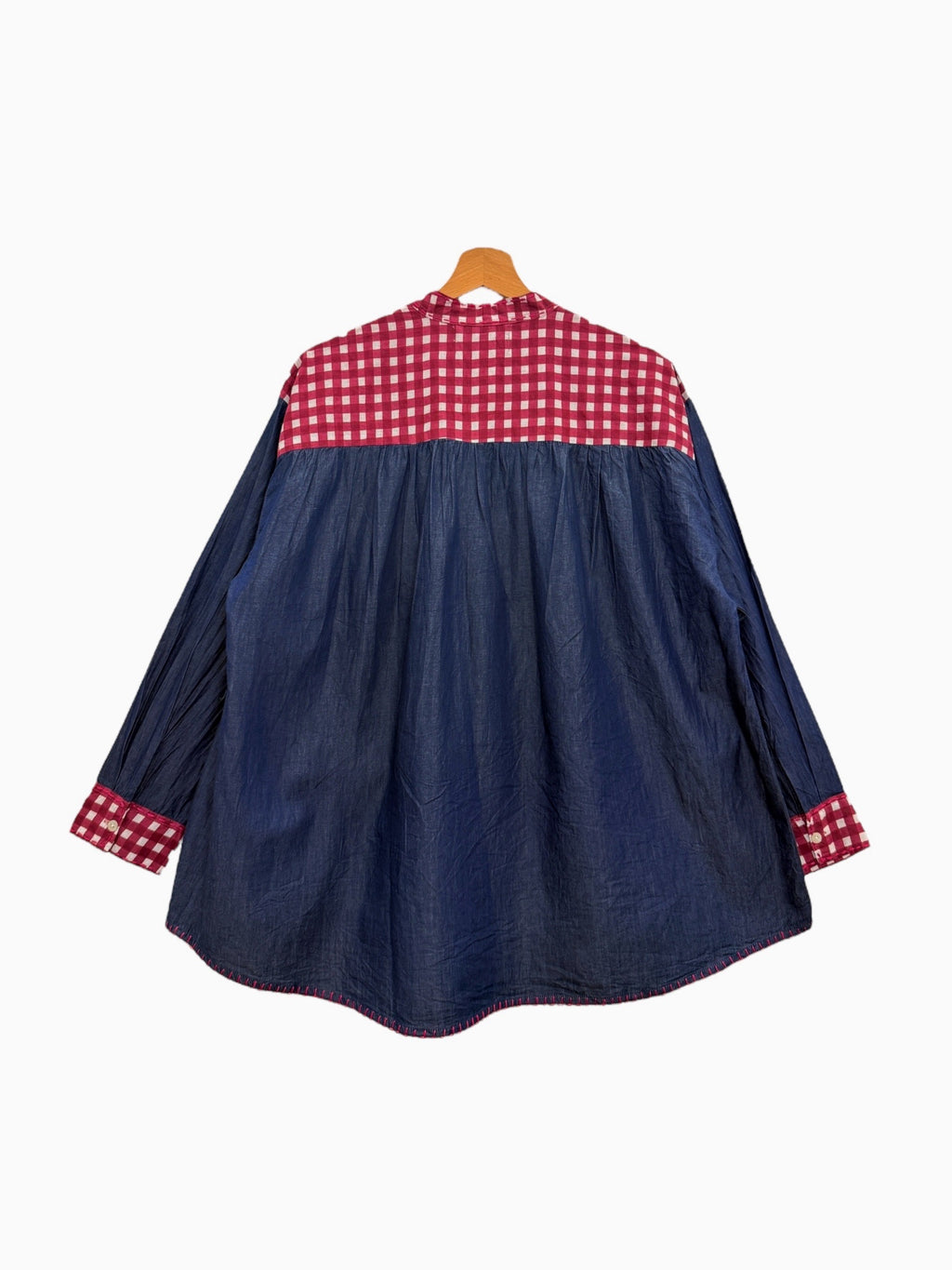 Blouse en jean à motifs