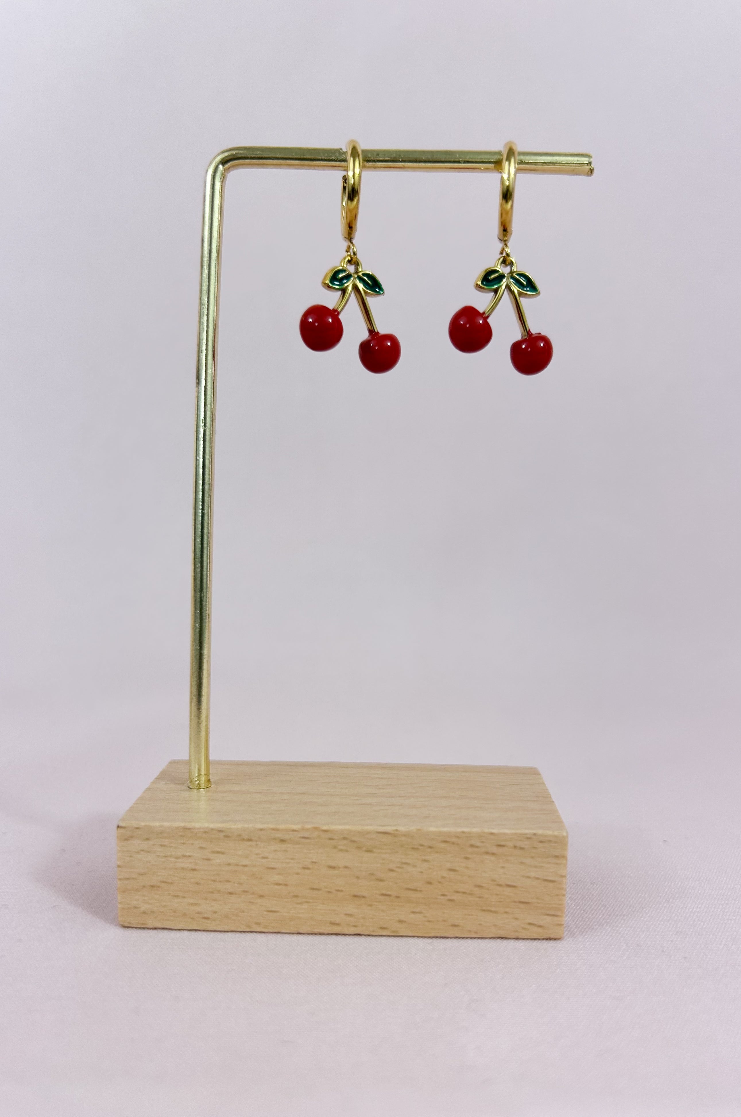 Boucles d'oreilles cerises