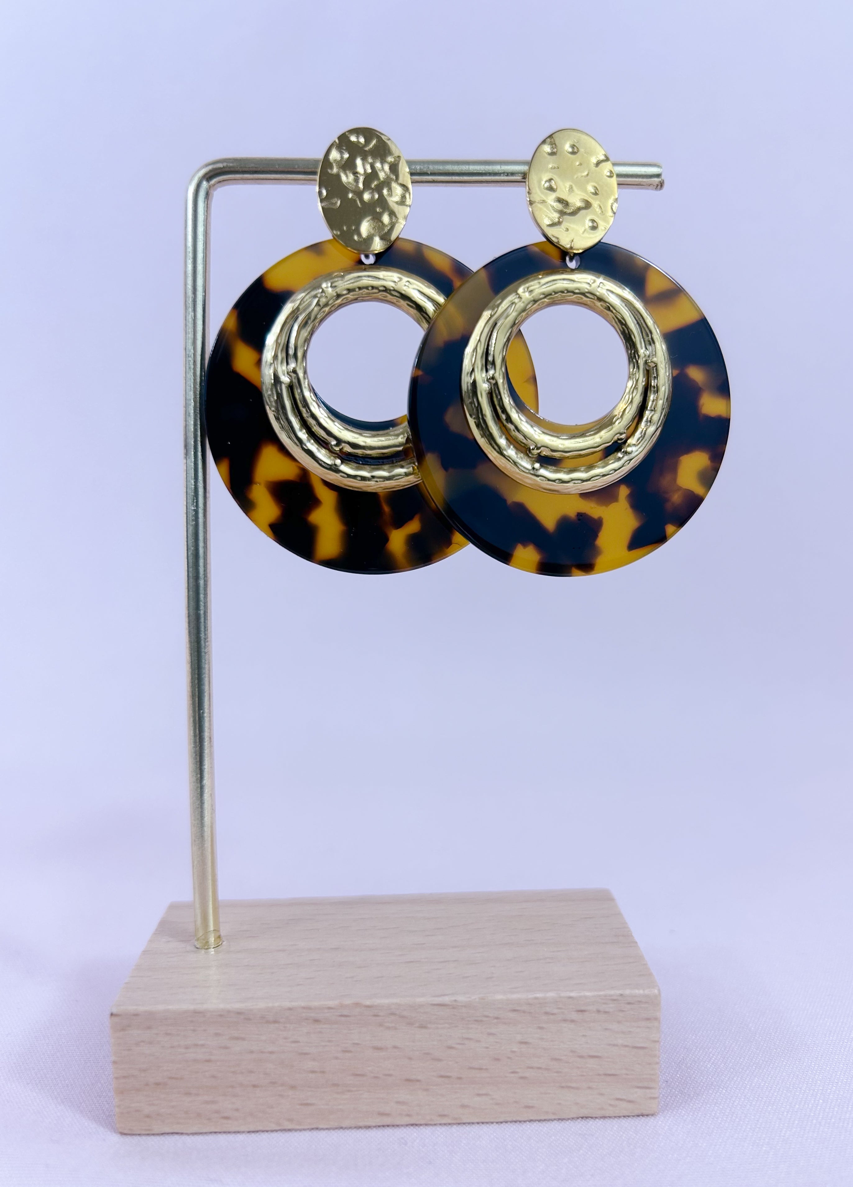 Boucles d'oreilles léopard