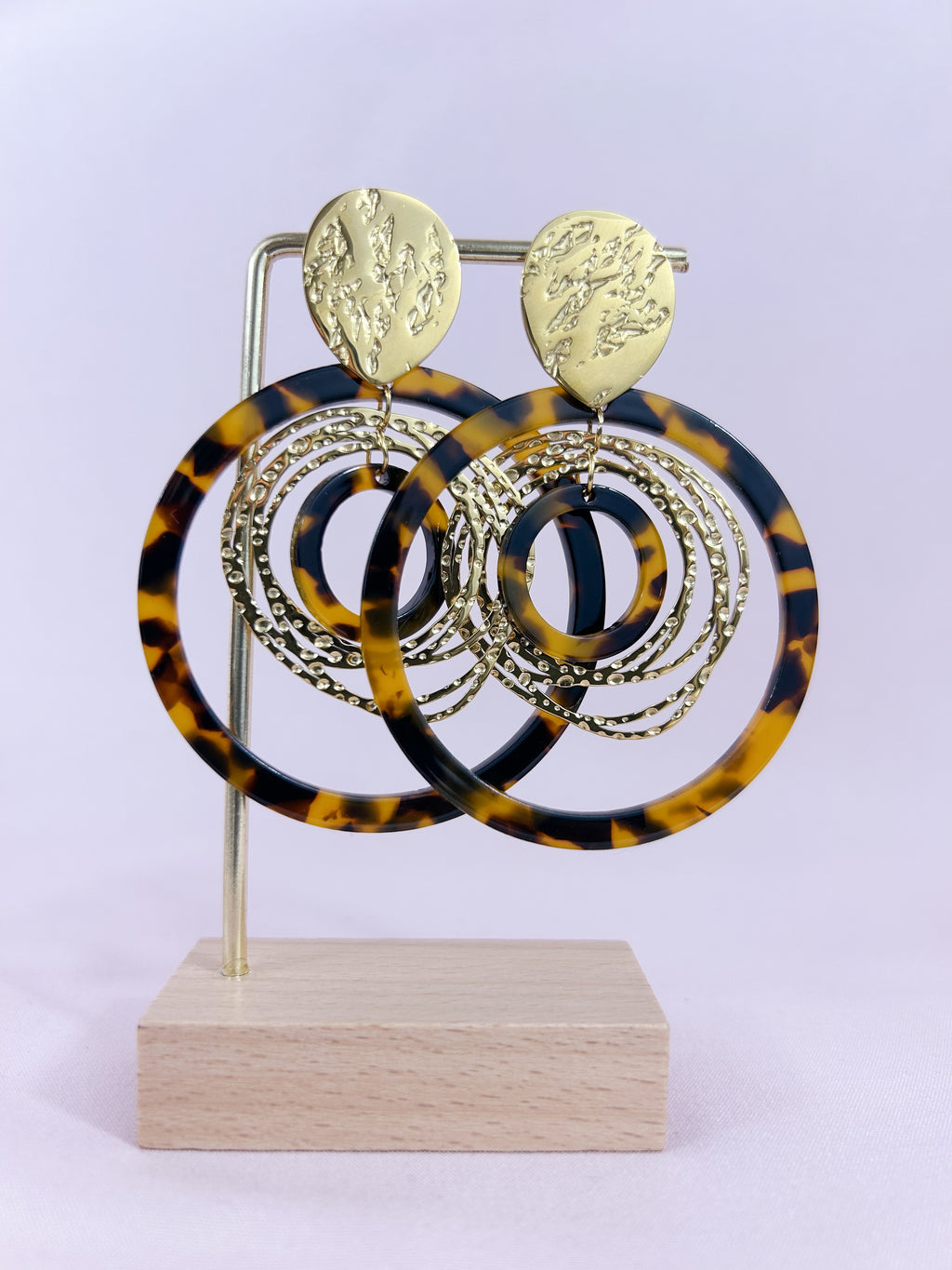 Boucles d'oreilles léopard