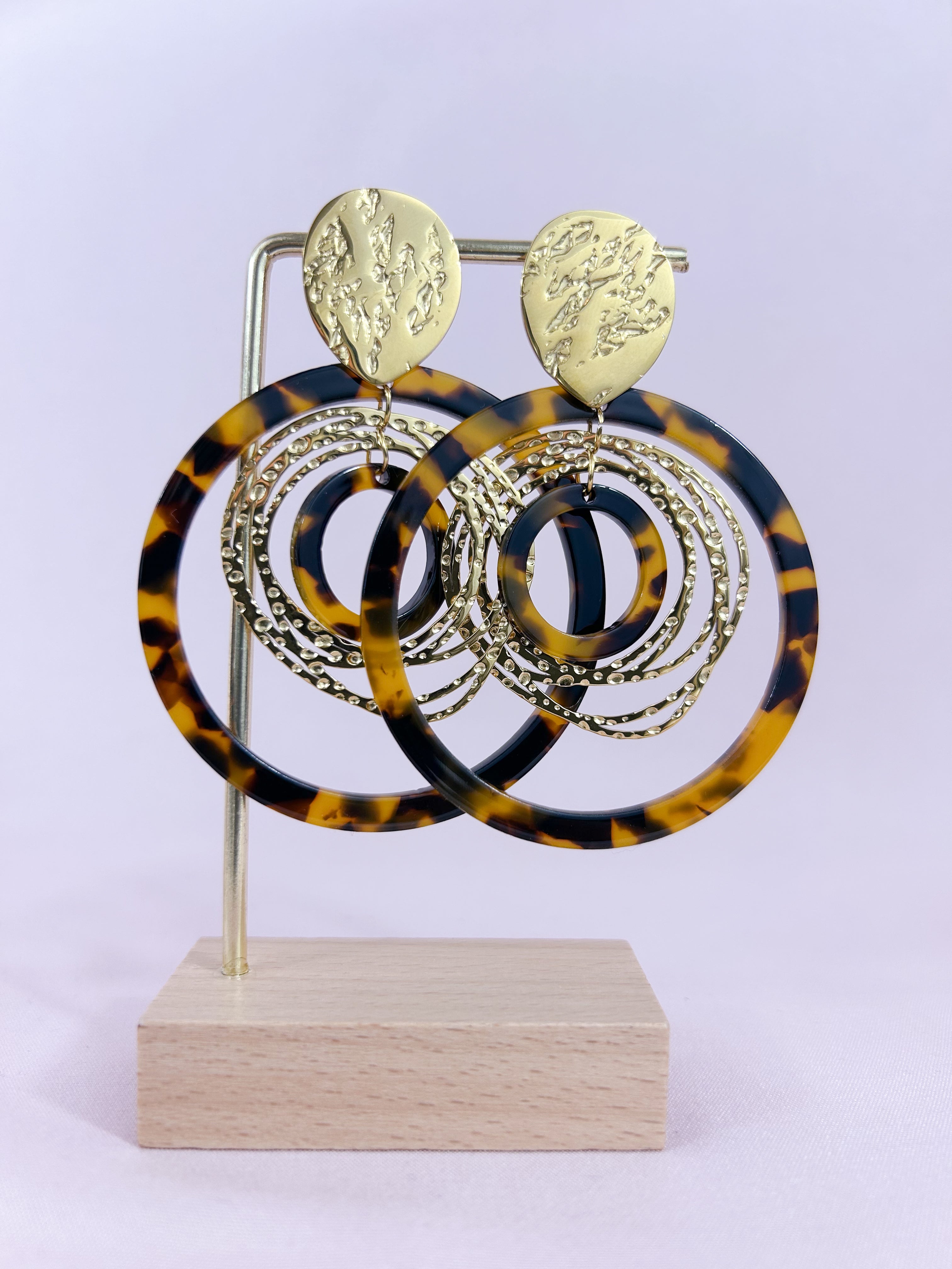 Boucles d'oreilles léopard