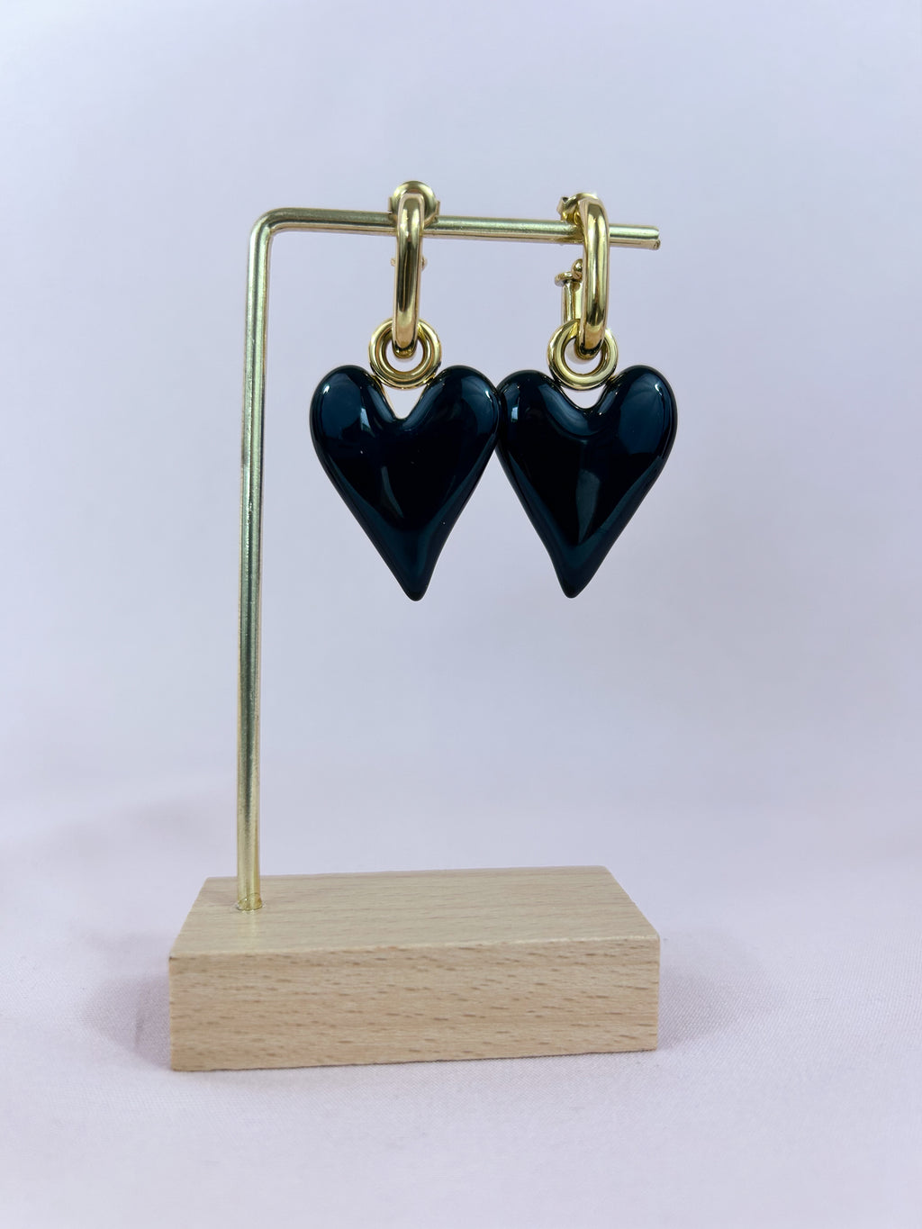 Boucles d'oreilles noires
