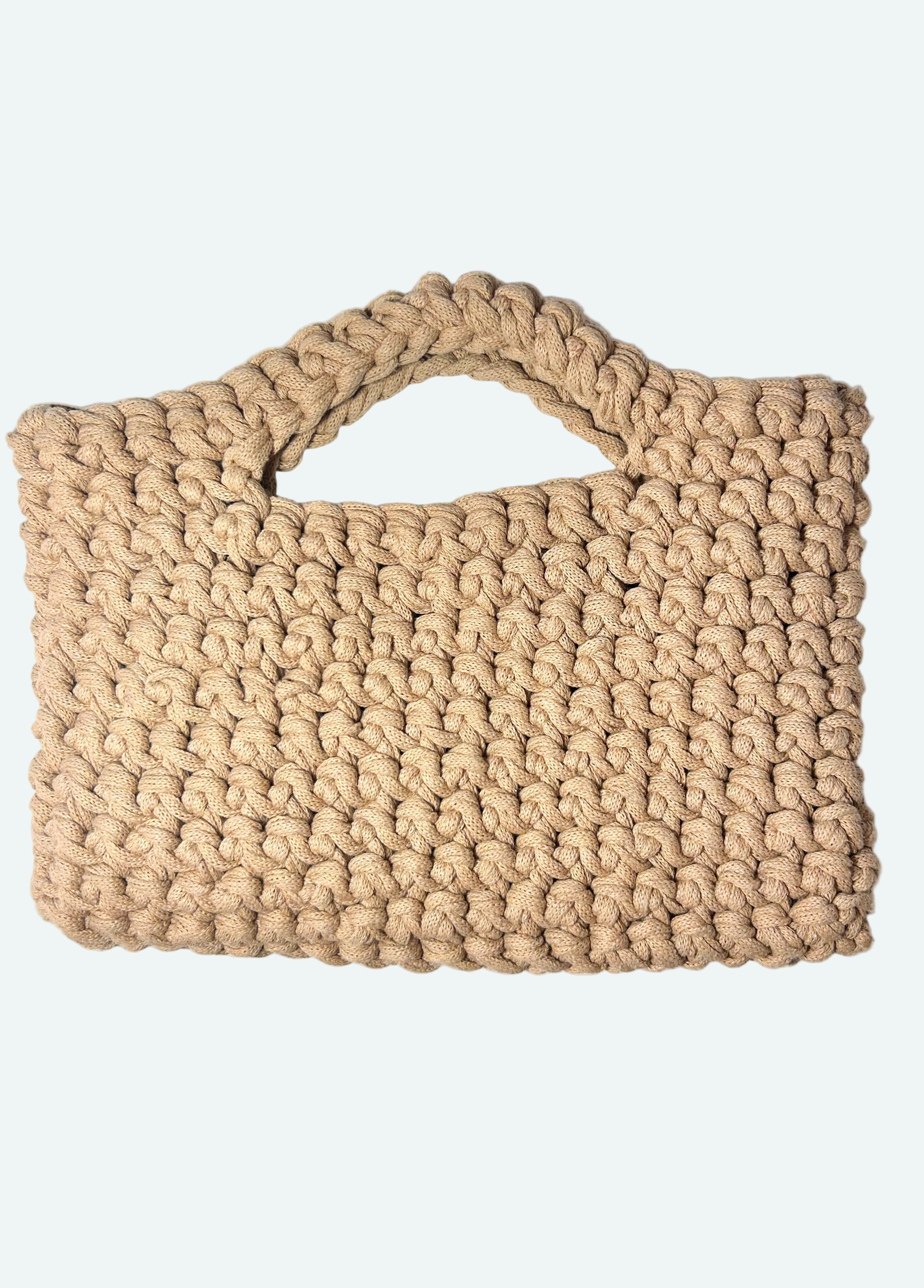 Sac fait main marron clair