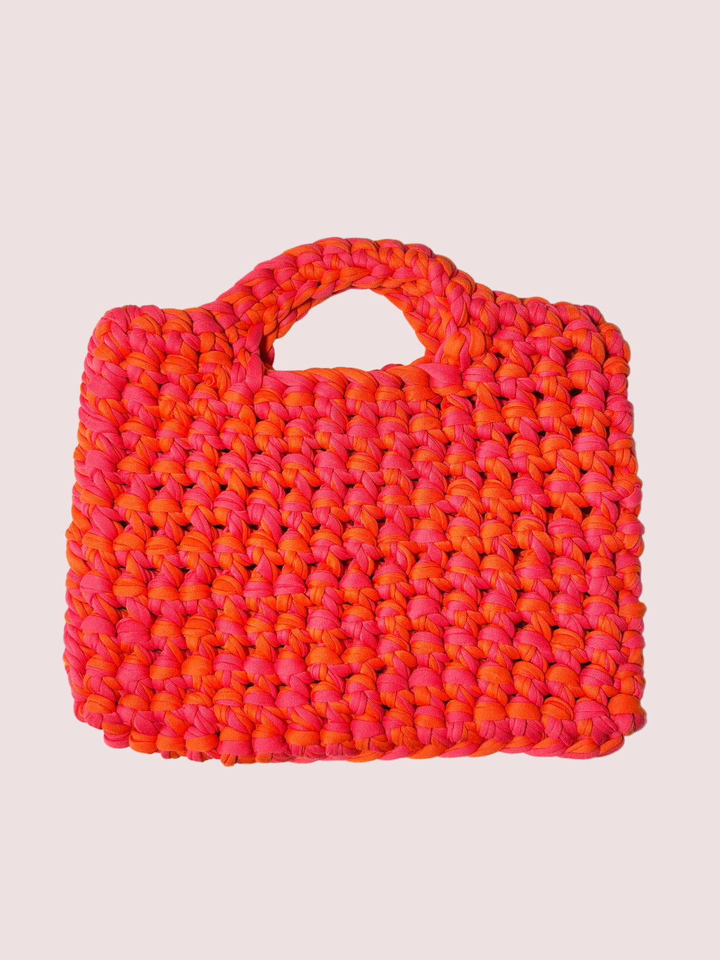 Sac fait main fuchsia/orange