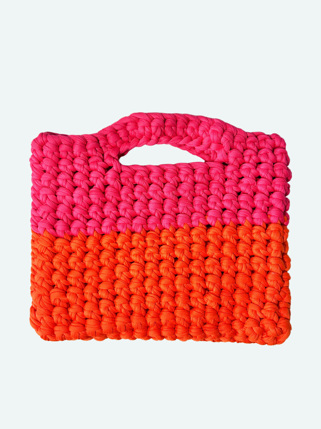 Sac fait main fuchsia/orange