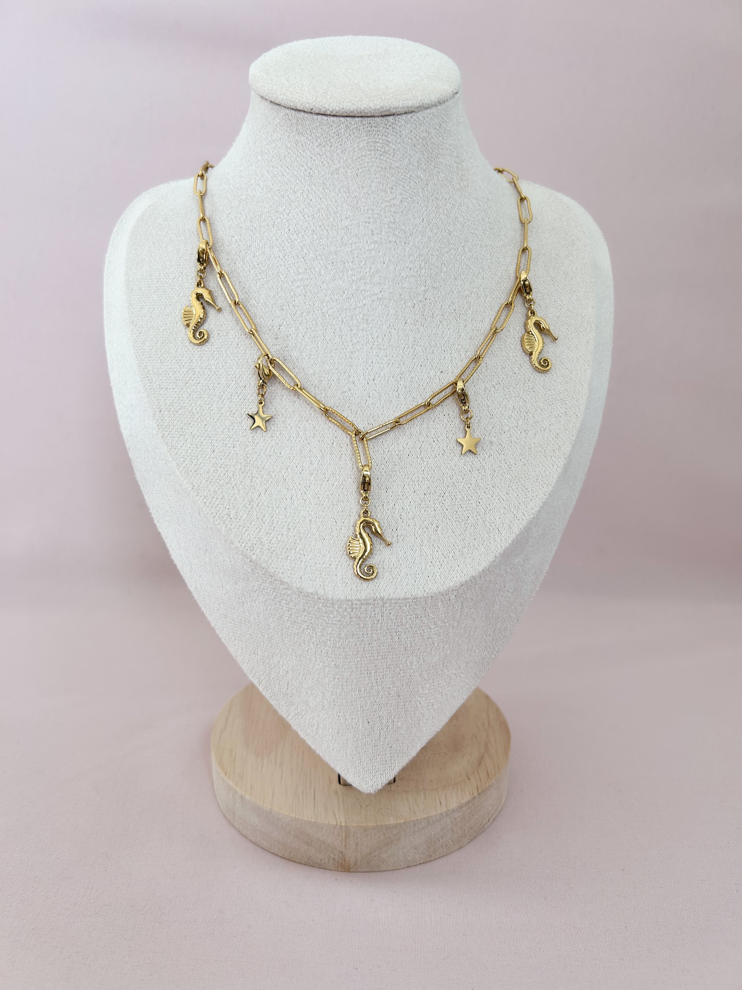 Collier Hippocampe charms