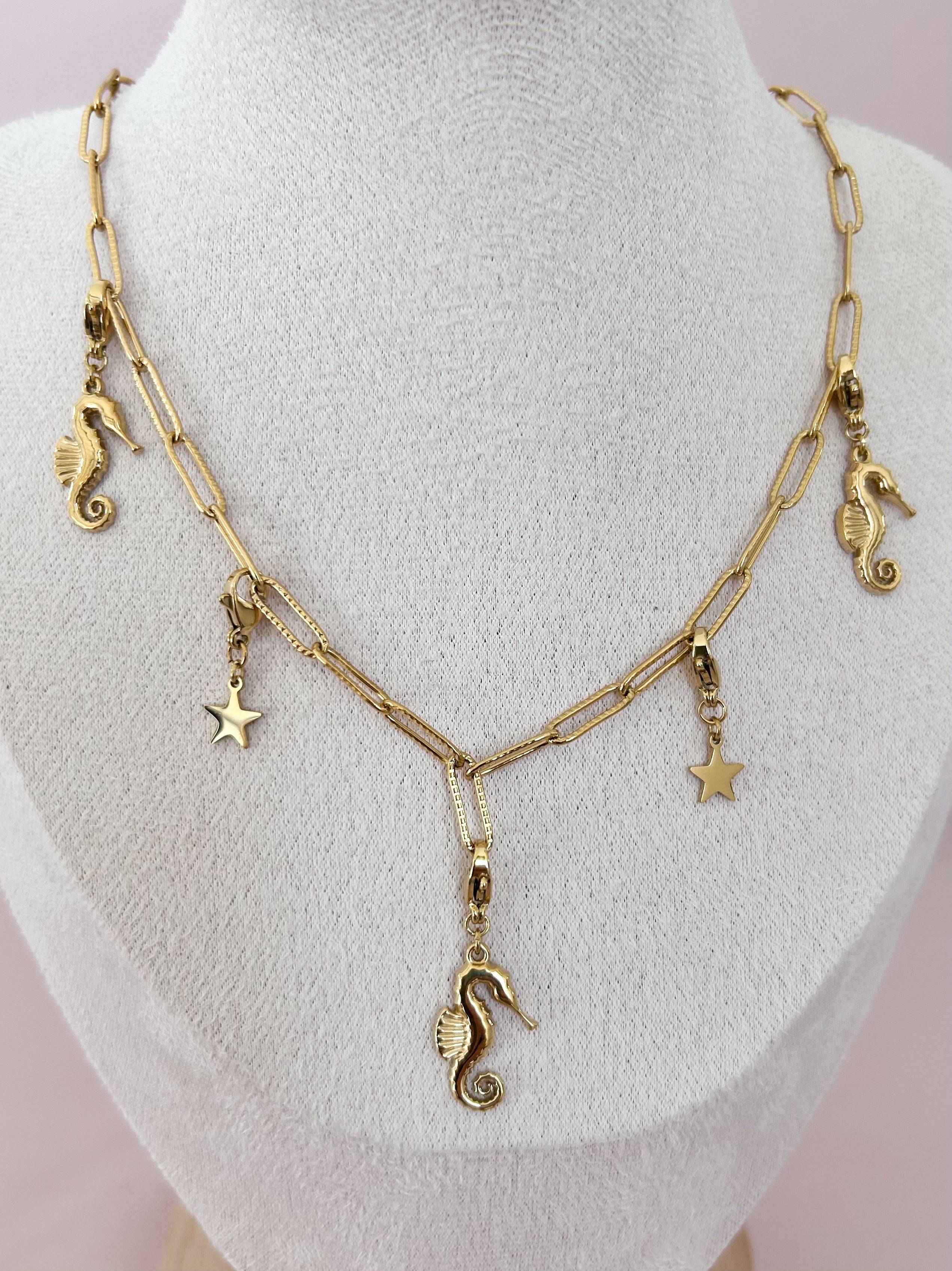 Collier Hippocampe charms